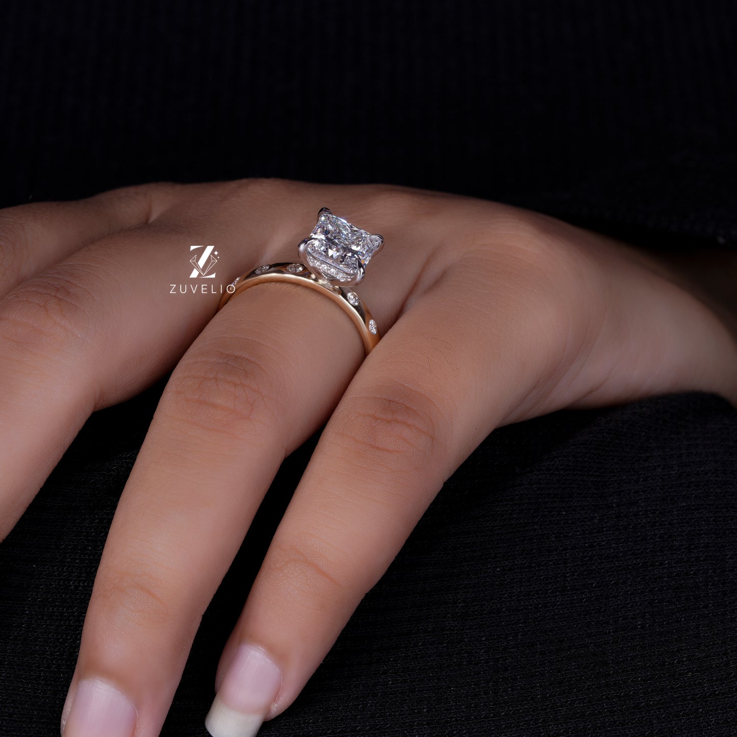 18kt Rose Gold Engagement Ring