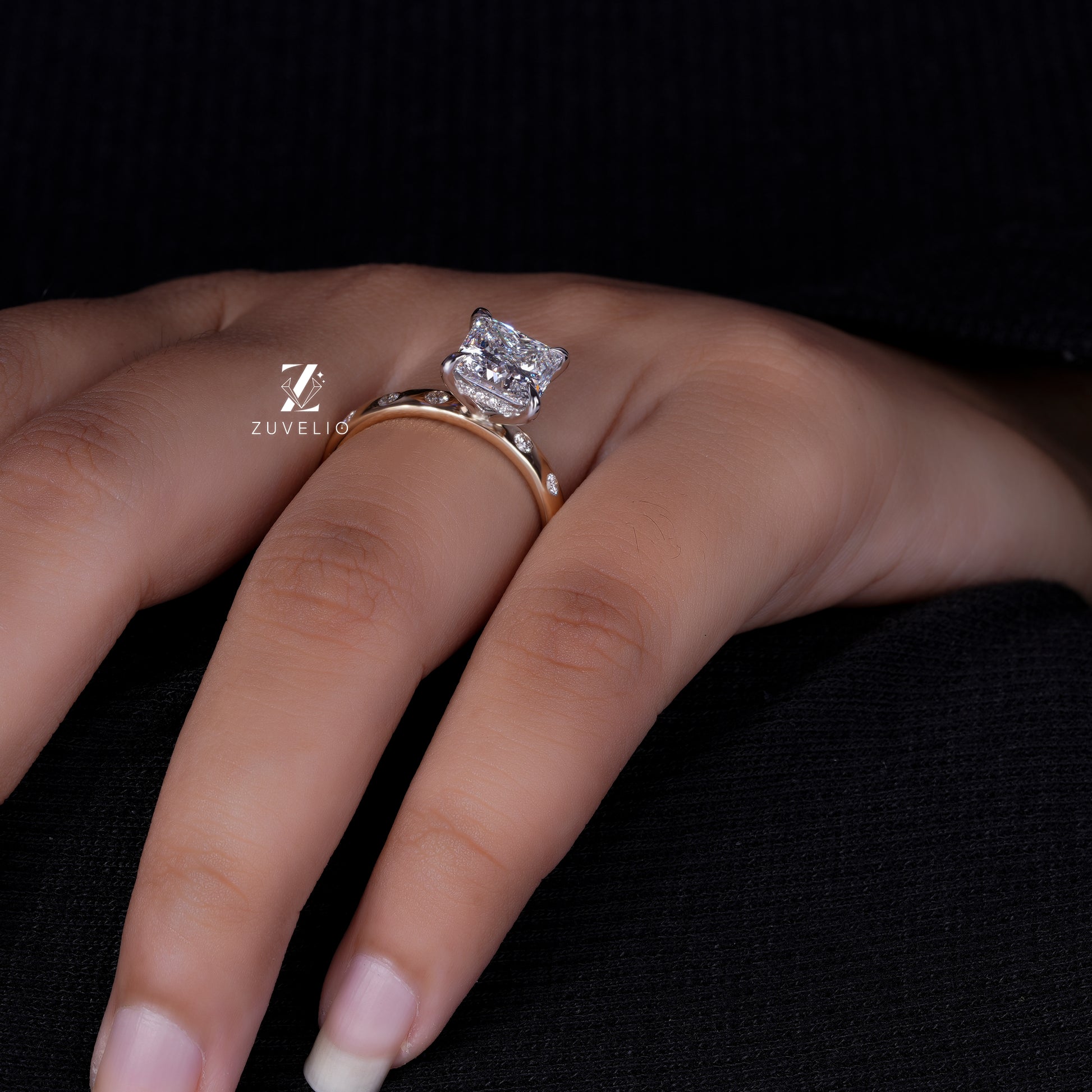 18kt Rose Gold Engagement Ring