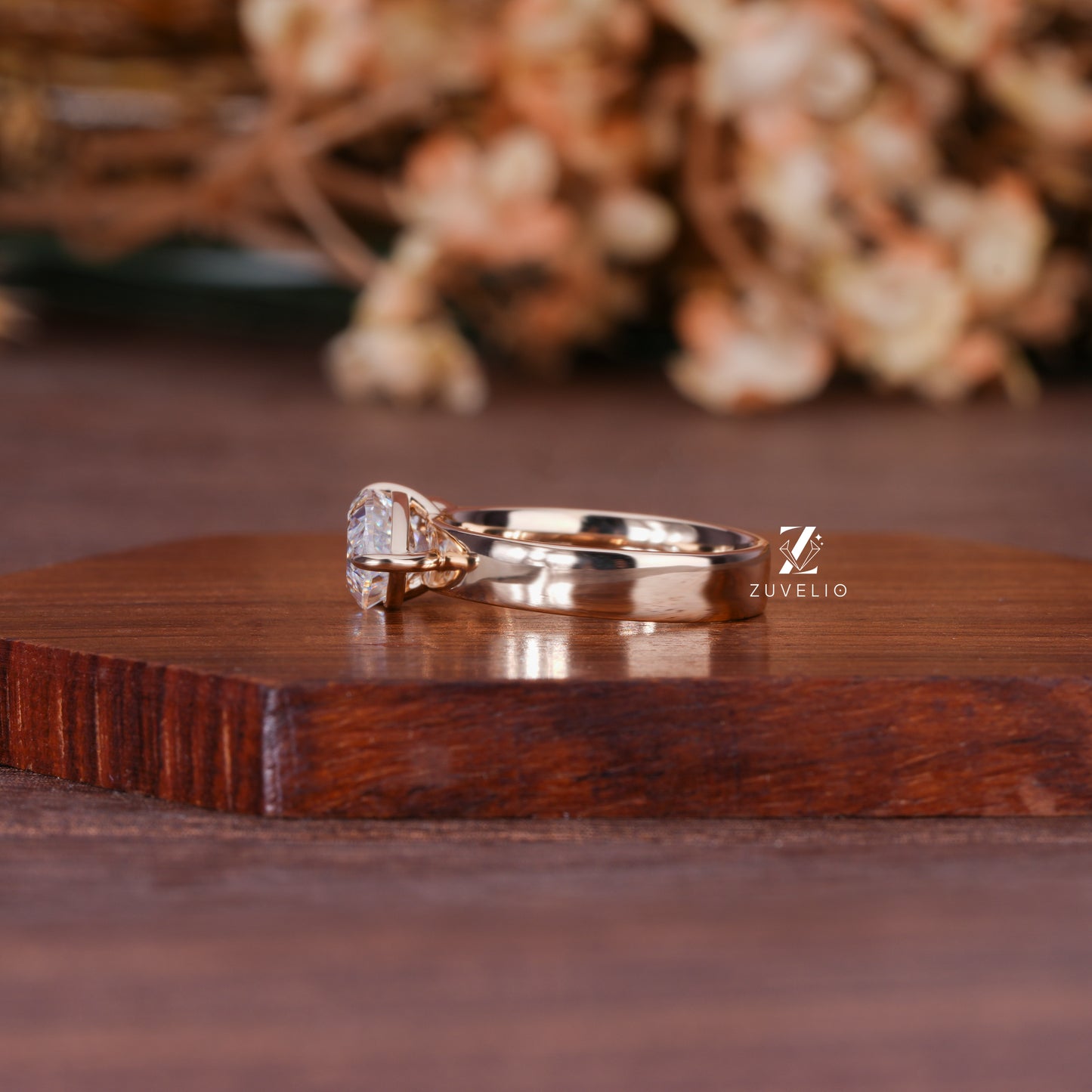 Two Stone Moissanite Ring