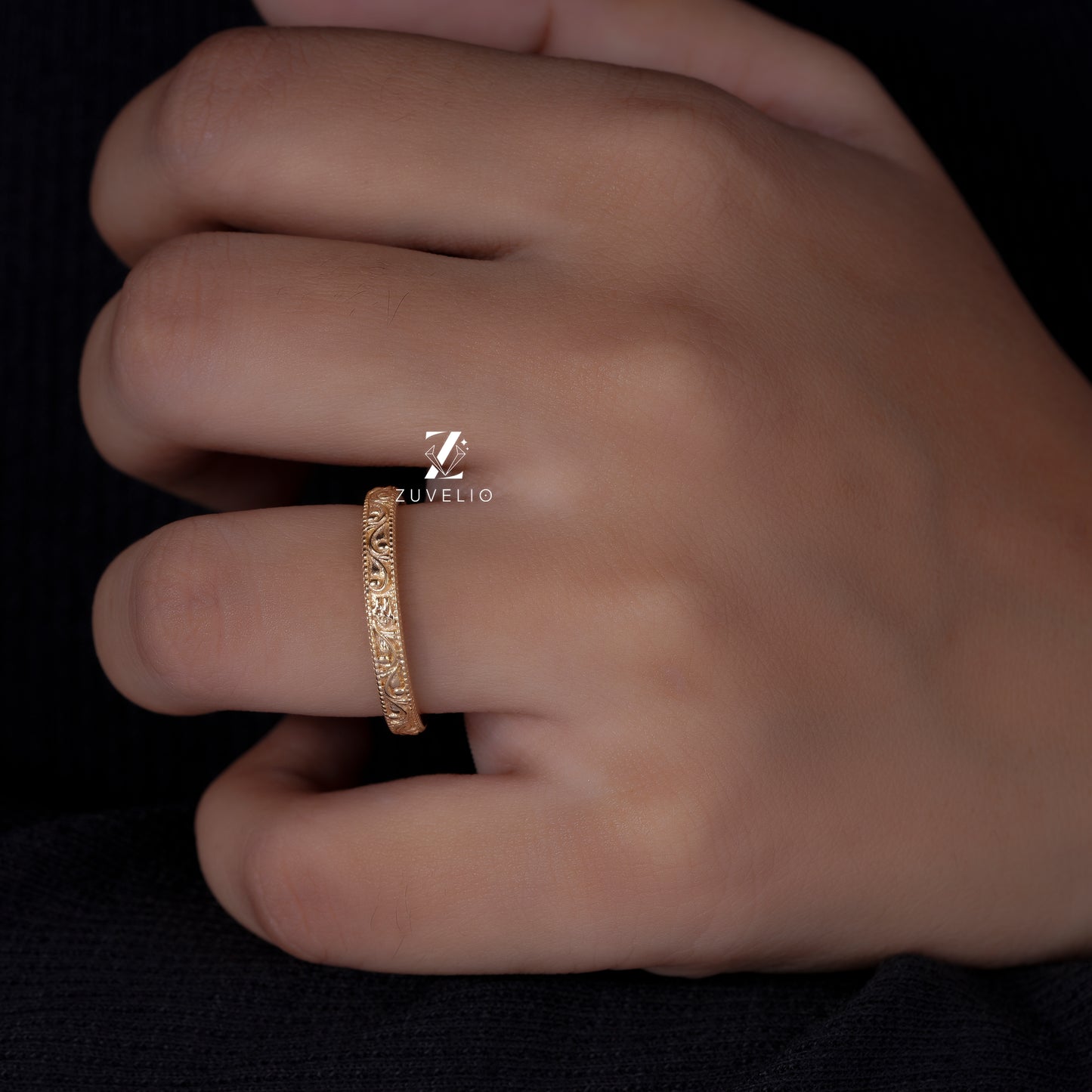 Art Deco Filigree Band