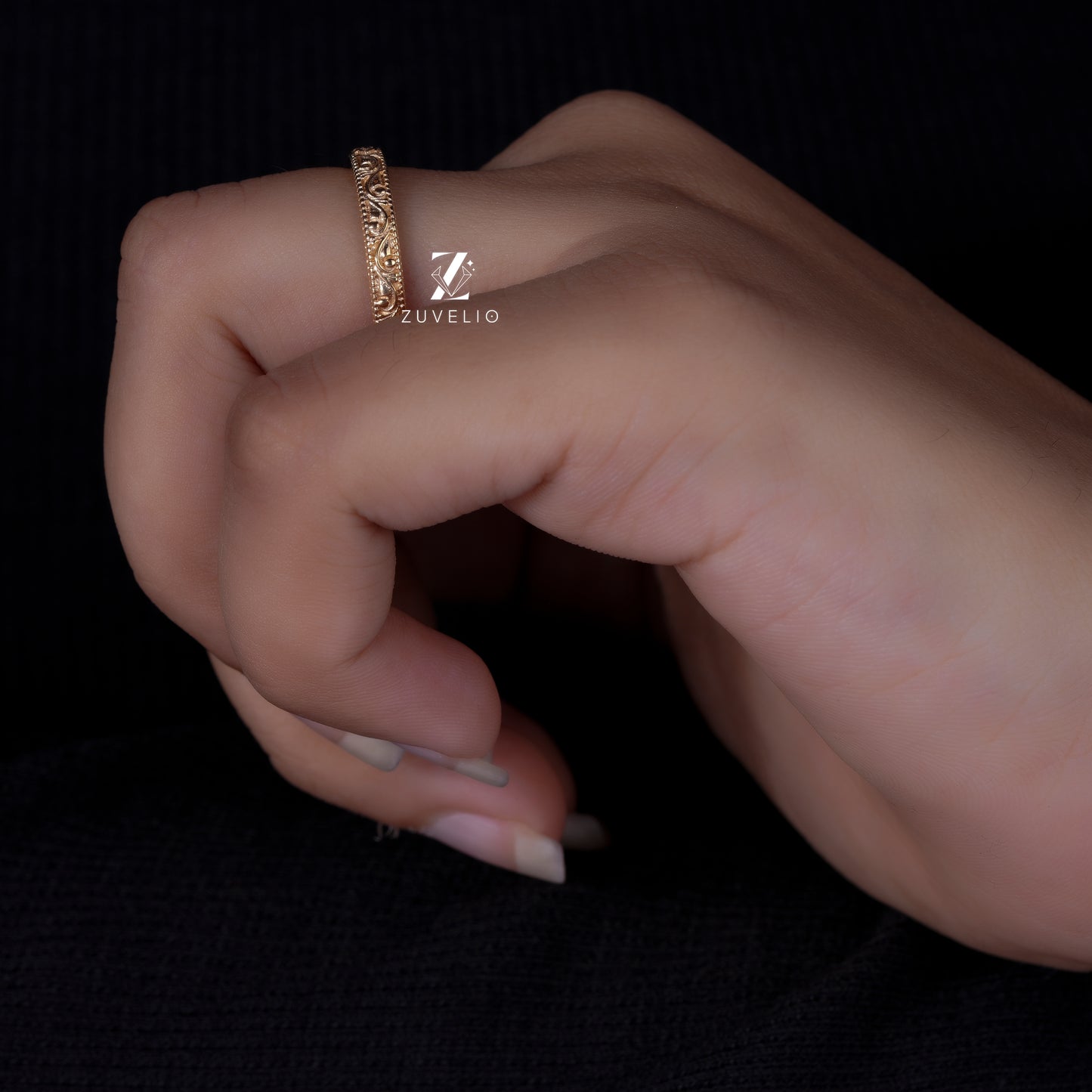 Art Deco Filigree Band