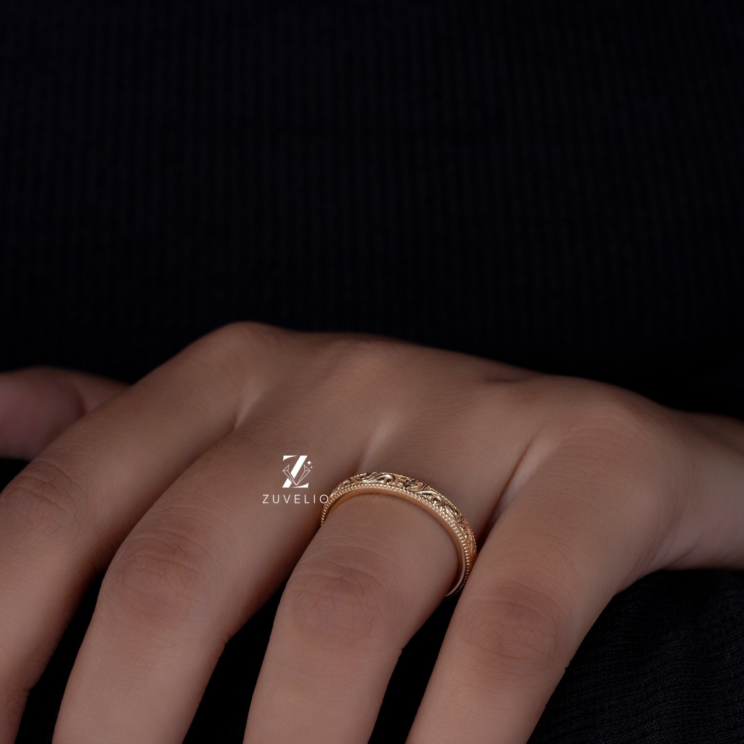 Art Deco Filigree Band