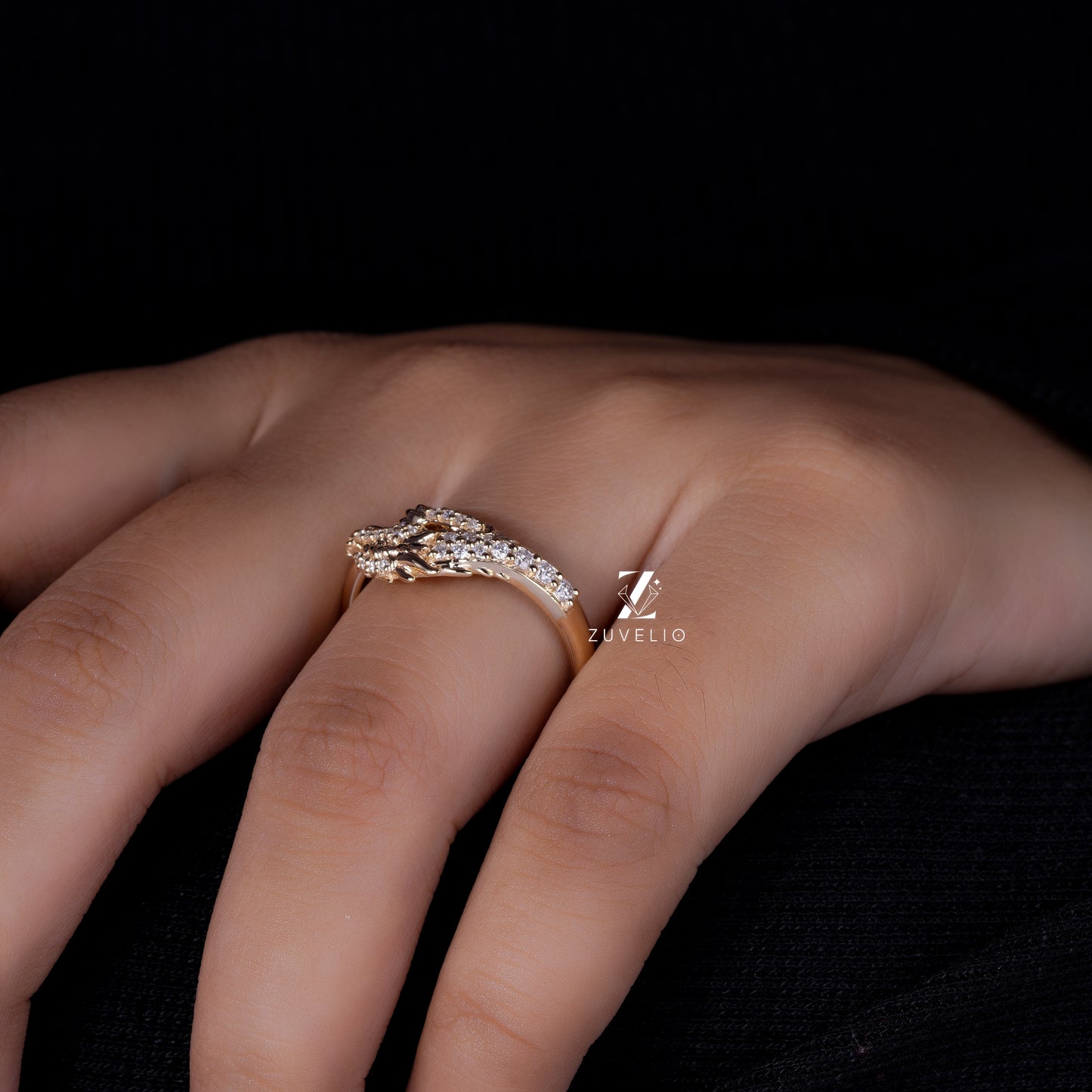 Dragon Inspired Moissanite Ring