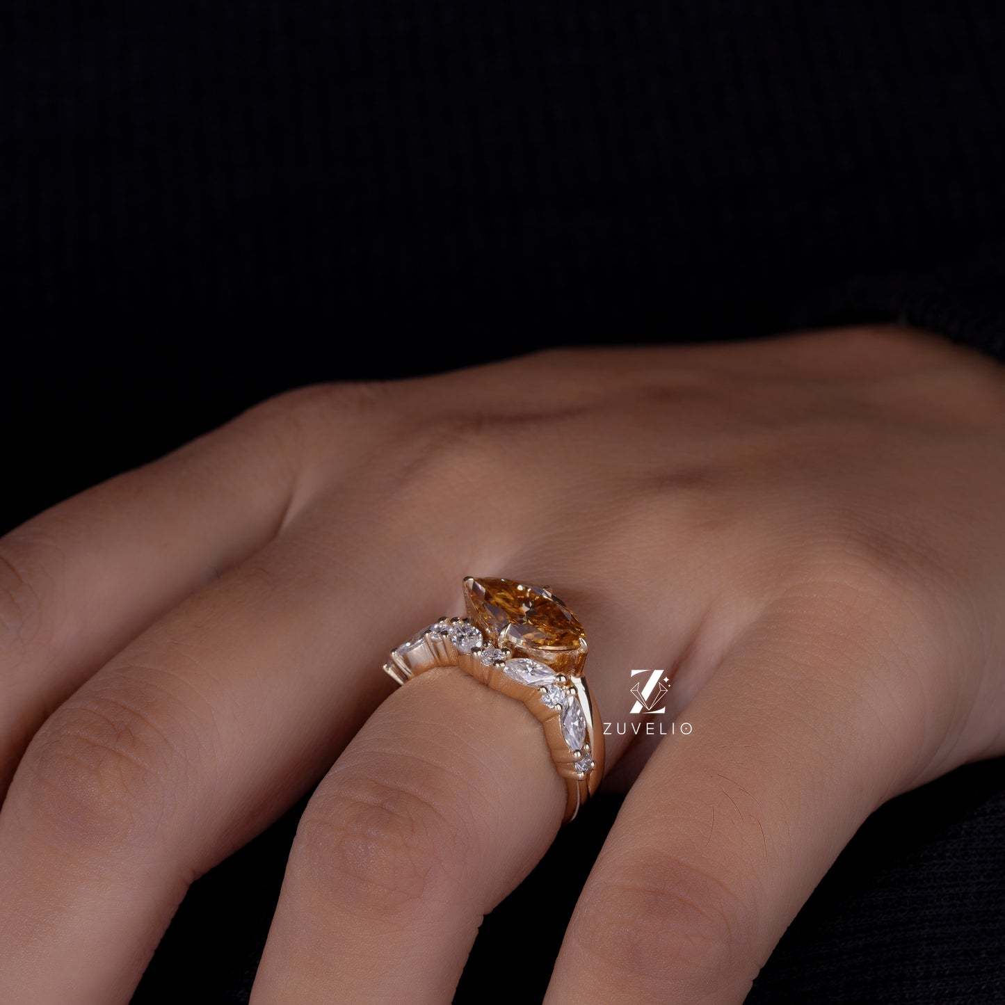 East West Marquise Ring