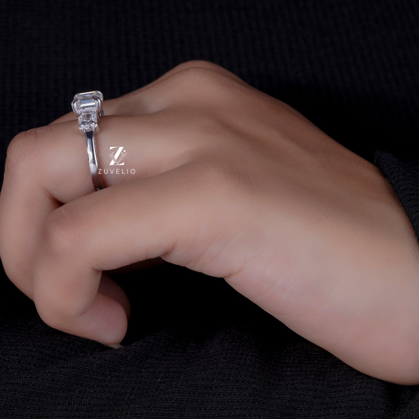 Three Stone Asscher Cut