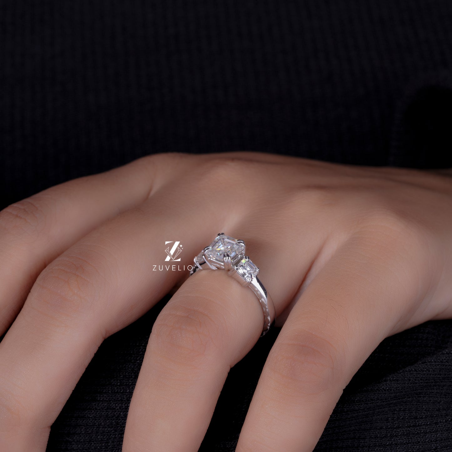 Three Stone Asscher Cut