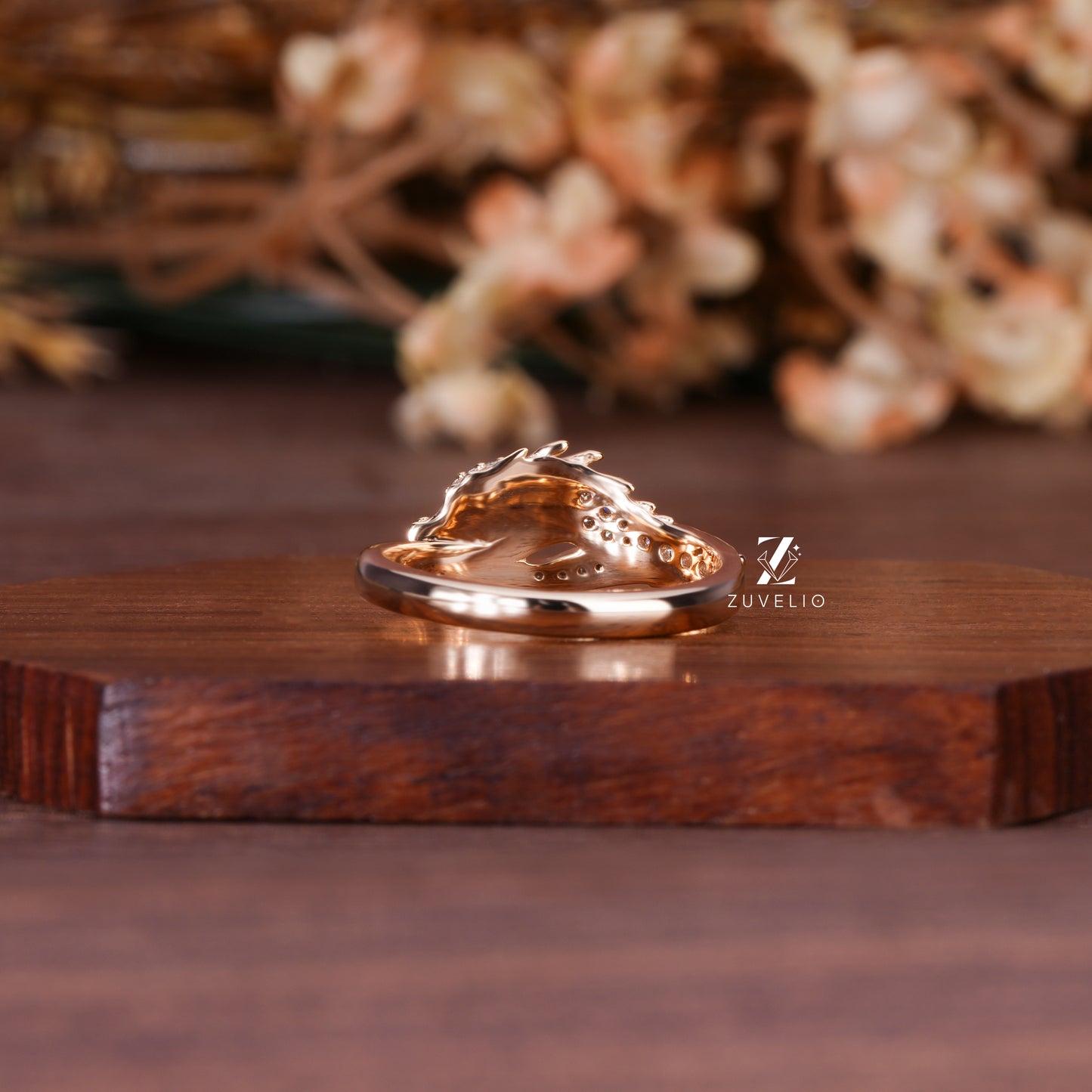 Dragon Inspired Moissanite Ring