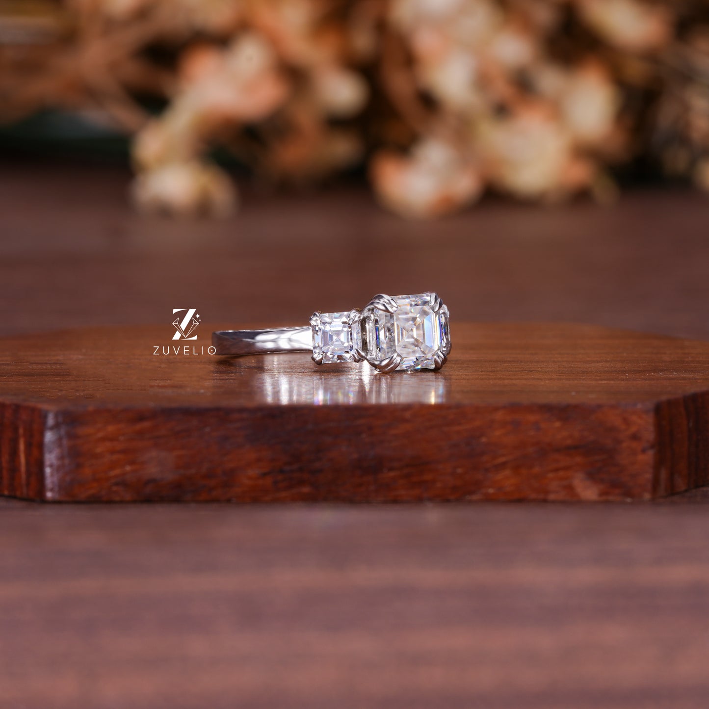 Three Stone Asscher Cut