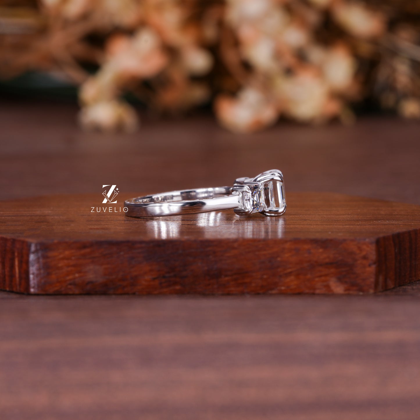 Three Stone Asscher Cut