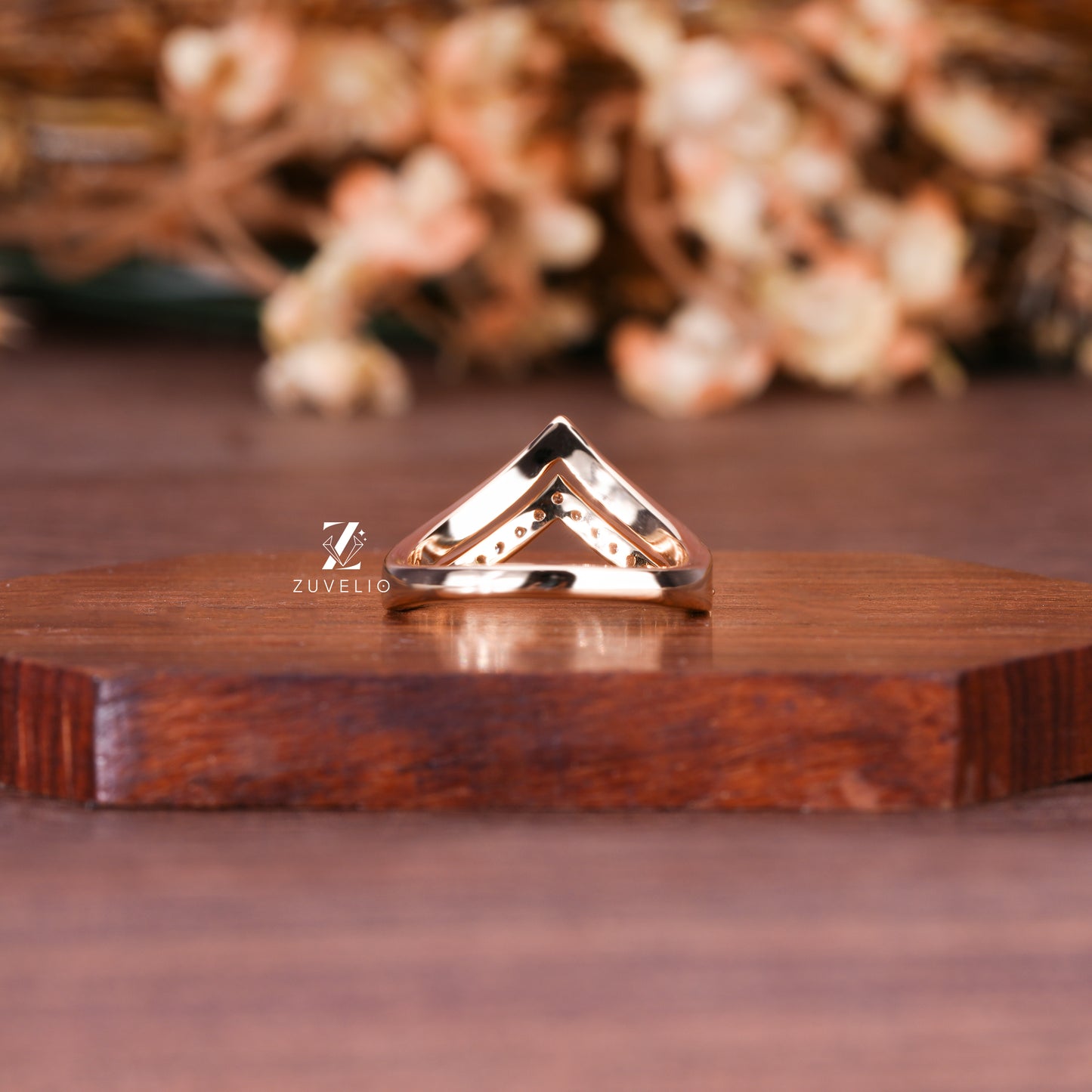 V Shape Wedding Band