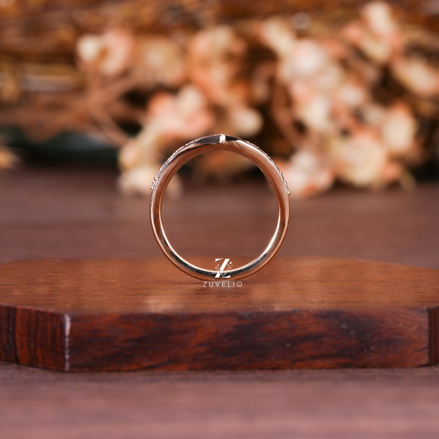V Shape Wedding Band