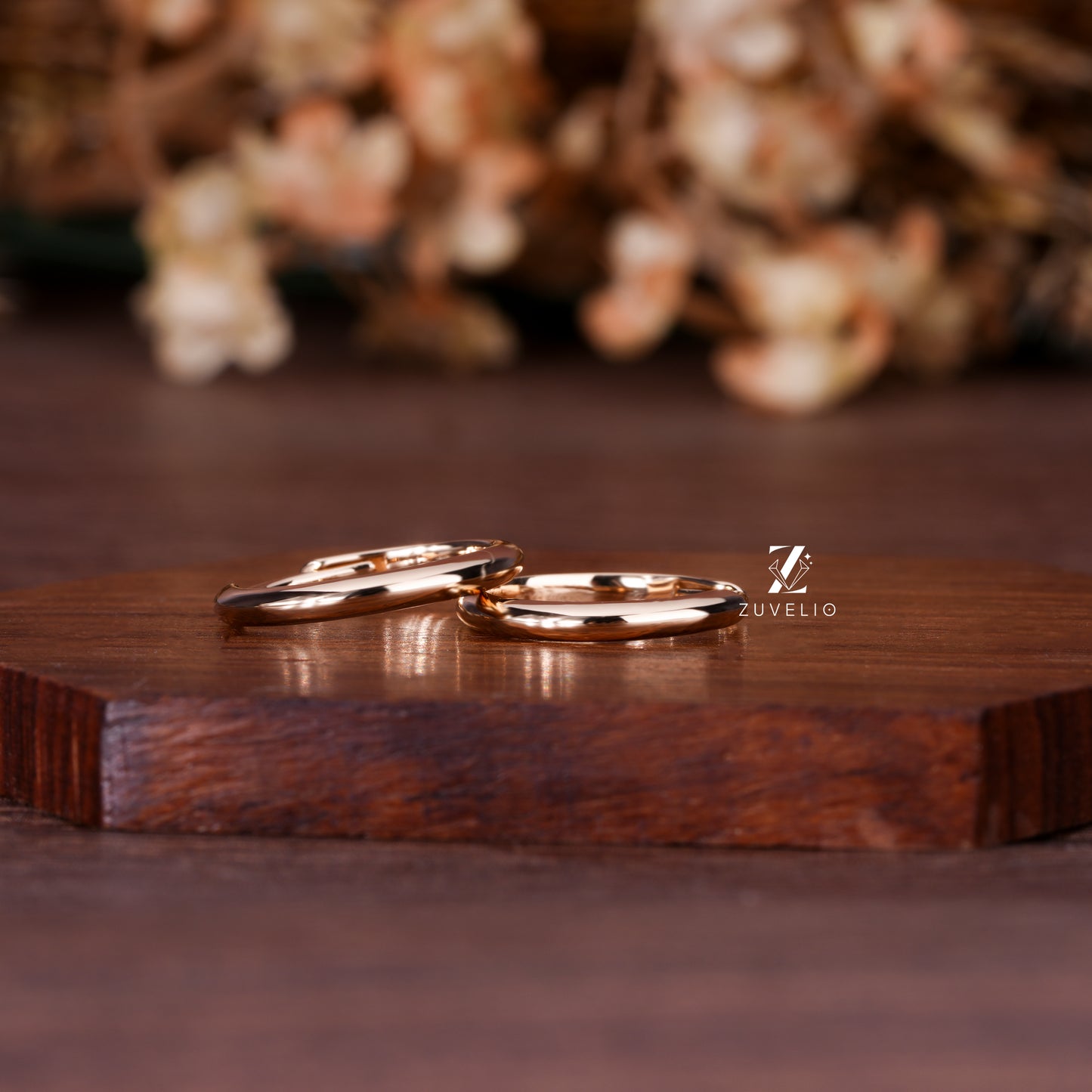 Rose Gold Hoop Earrings