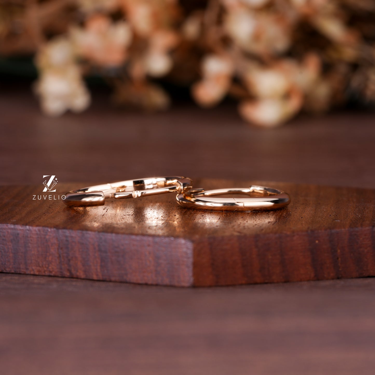 Rose Gold Hoop Earrings