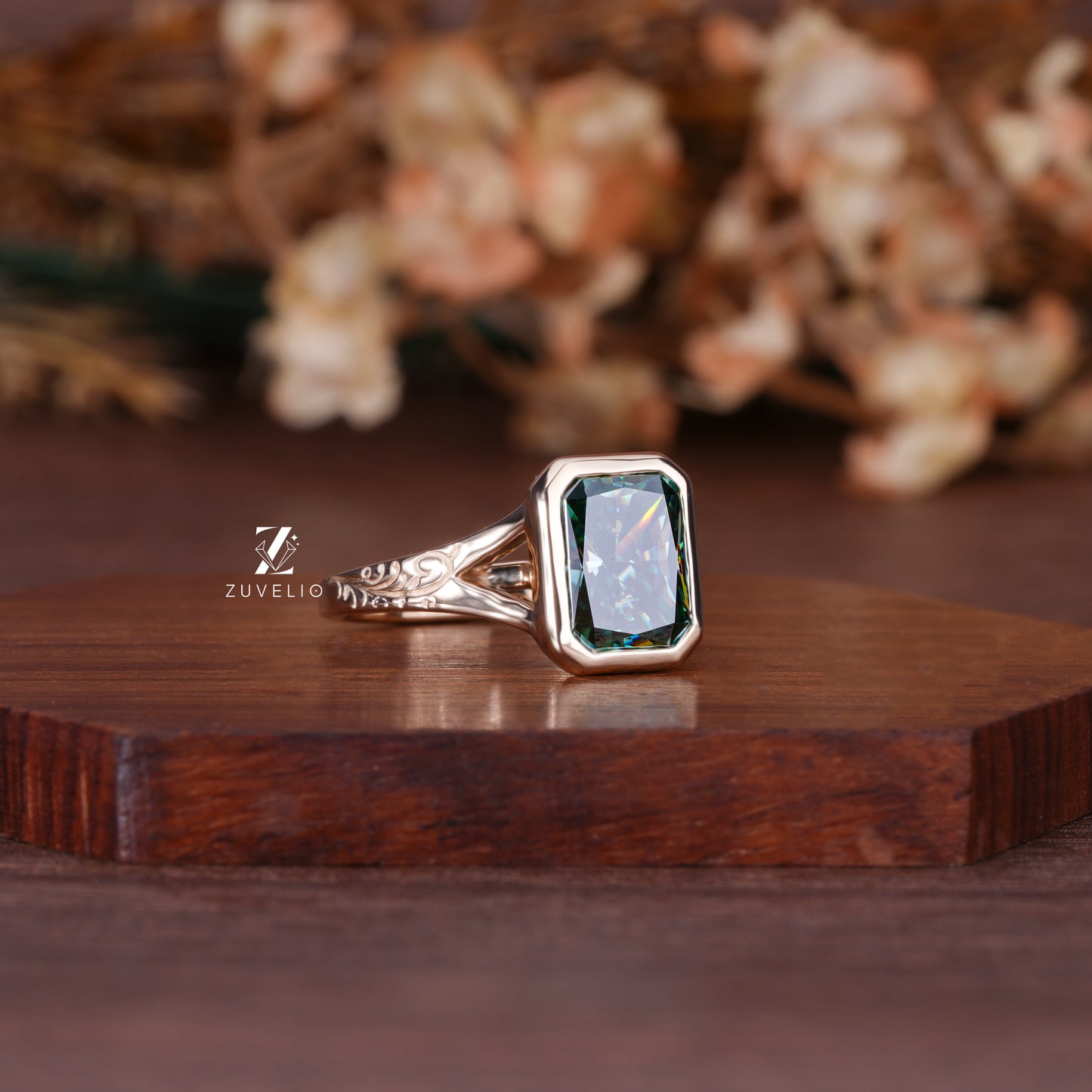 Radiant Art Deco Ring