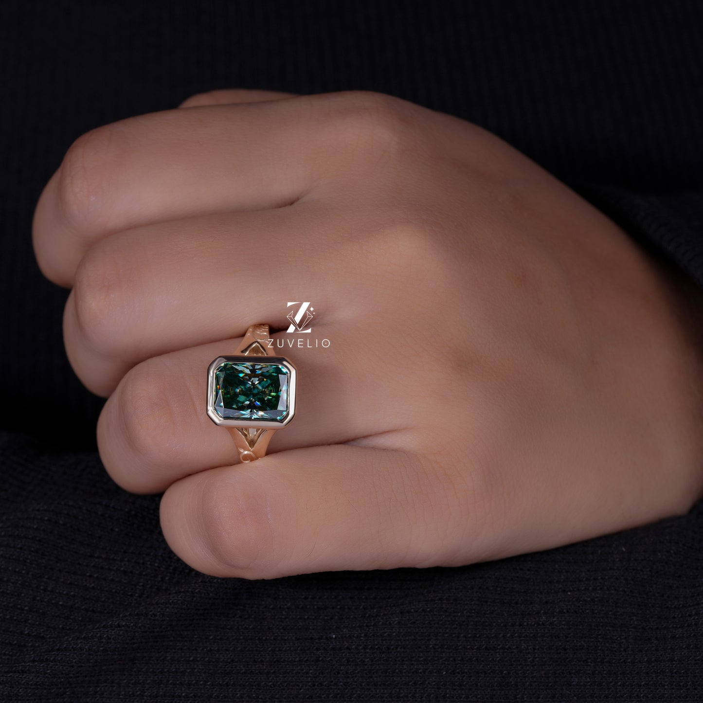 Radiant Art Deco Ring