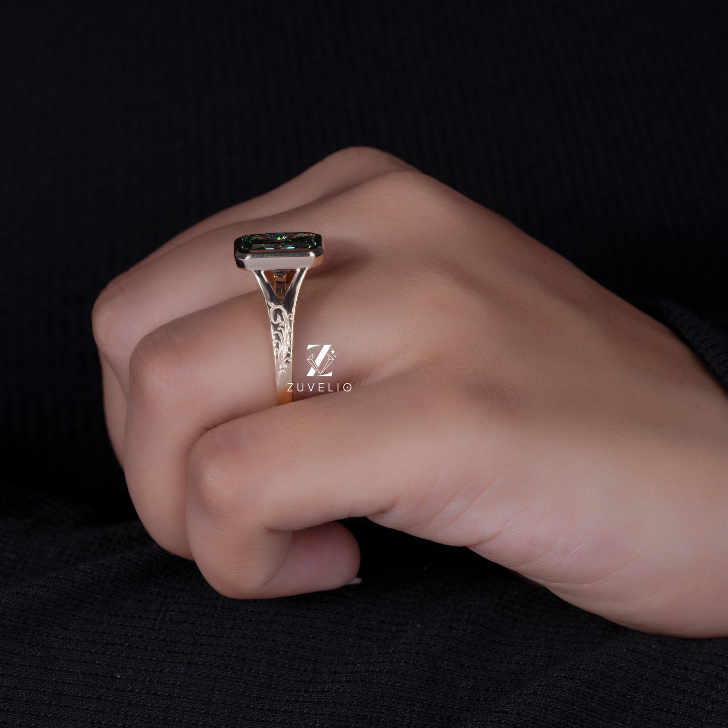 Radiant Art Deco Ring
