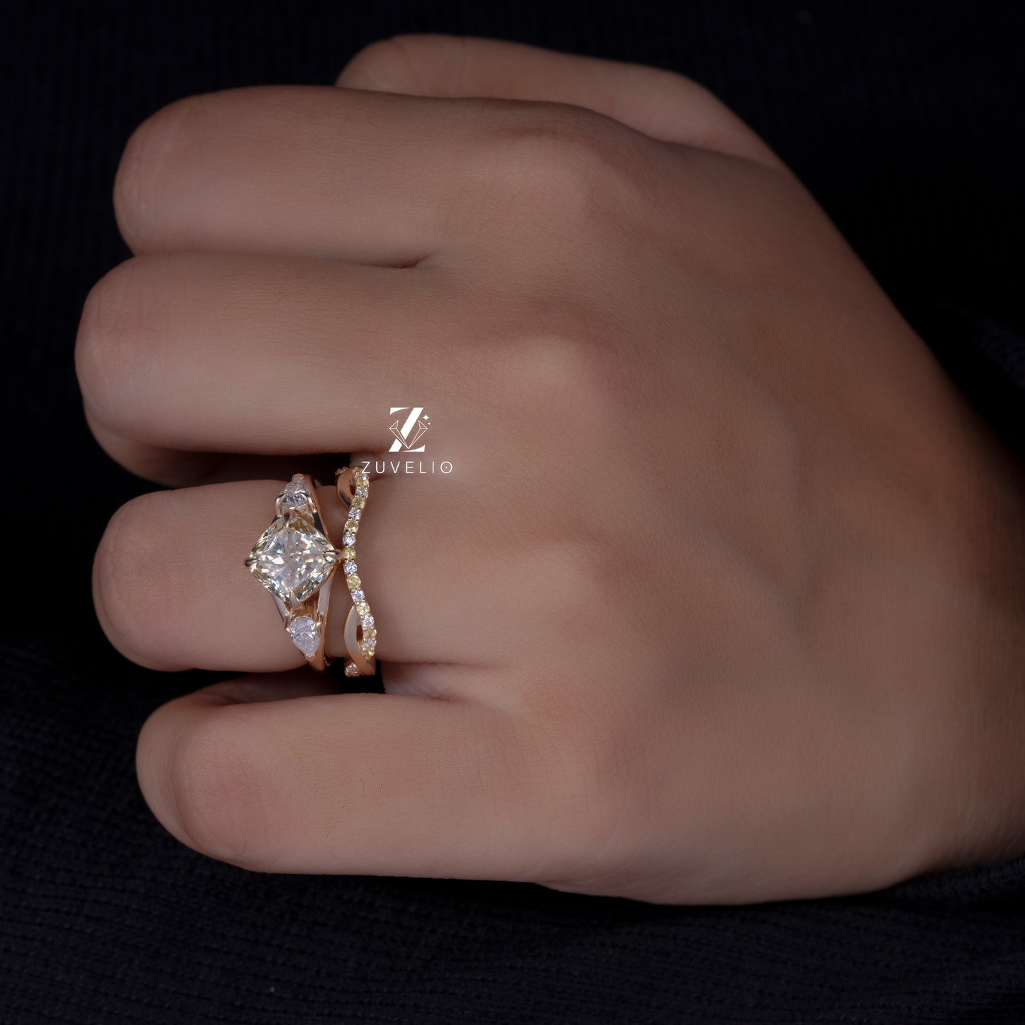 Princess Bridal Ring Set