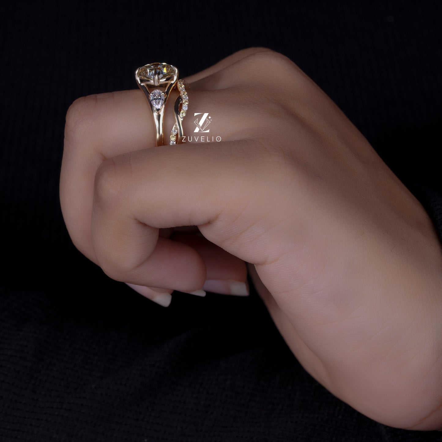 Princess Bridal Ring Set