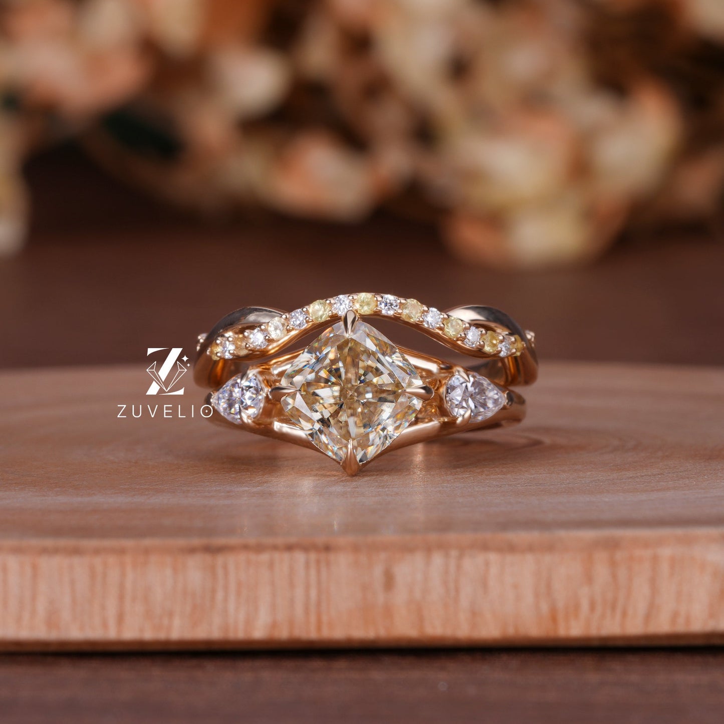 Princess Bridal Ring Set