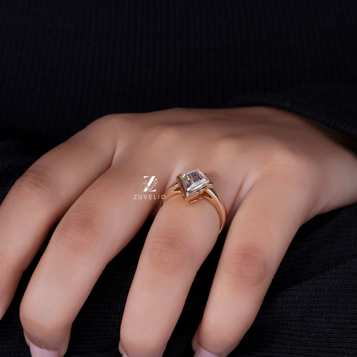 Kite Cut Lab Grown Diamond Ring