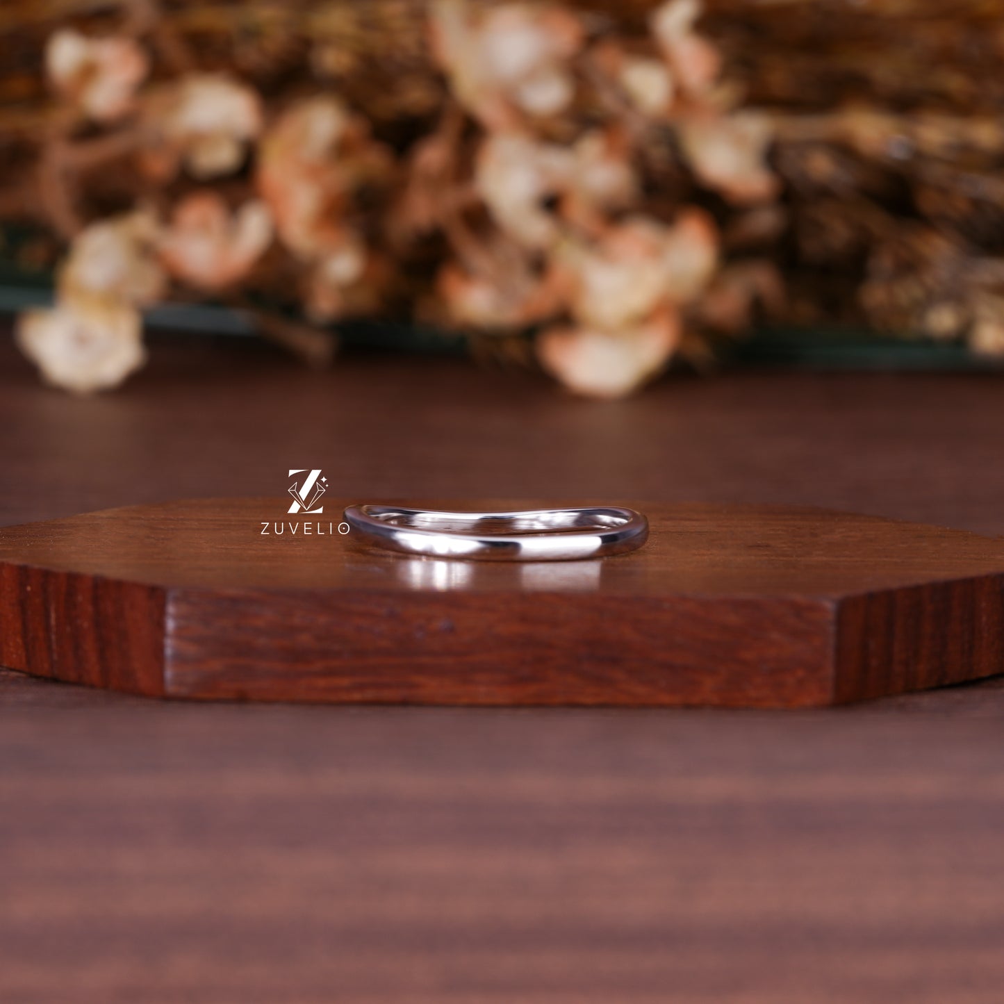 Celestial Moissanite Wedding Band