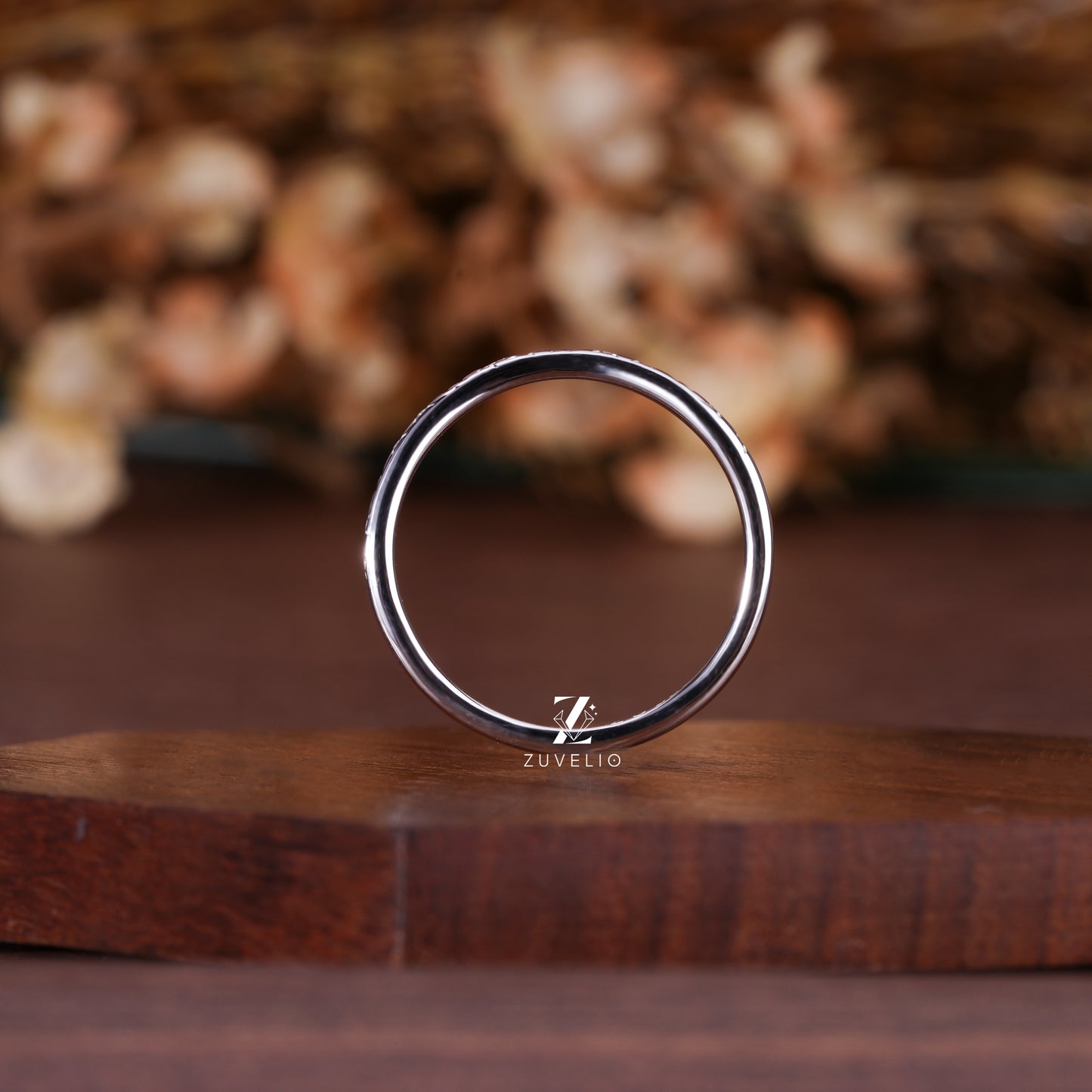 Celestial Moissanite Wedding Band