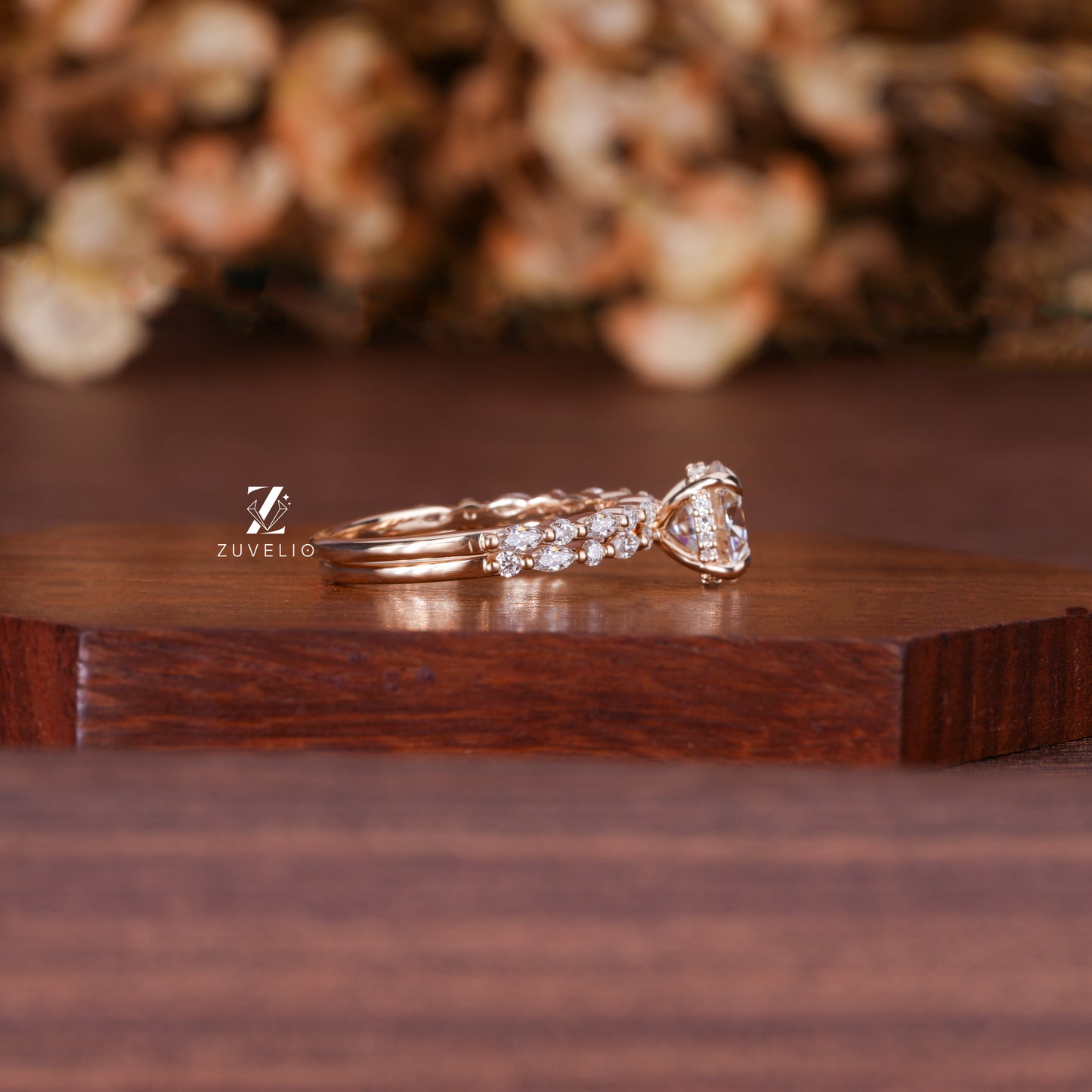Round Moissanite Bridal Set