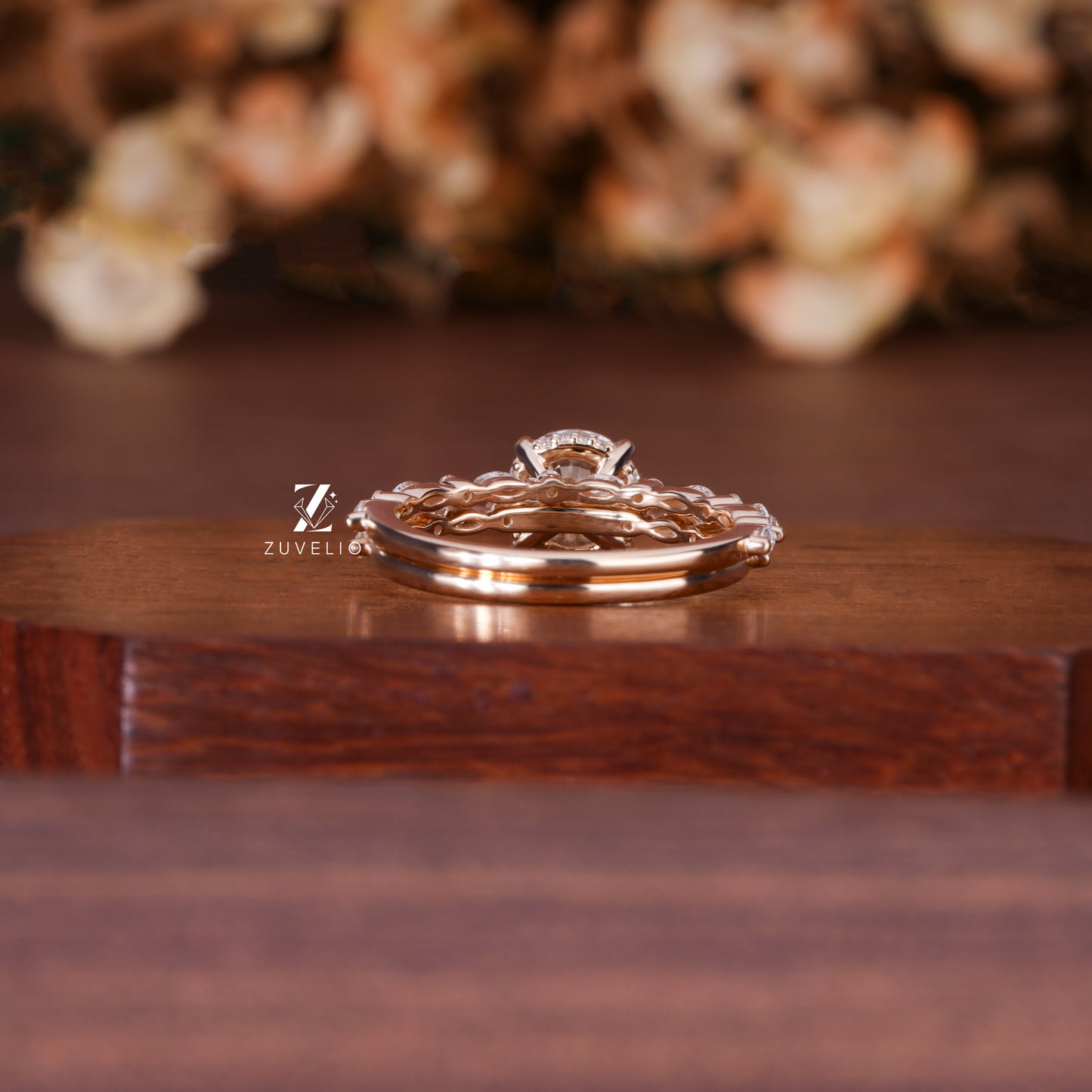 Round Moissanite Bridal Set