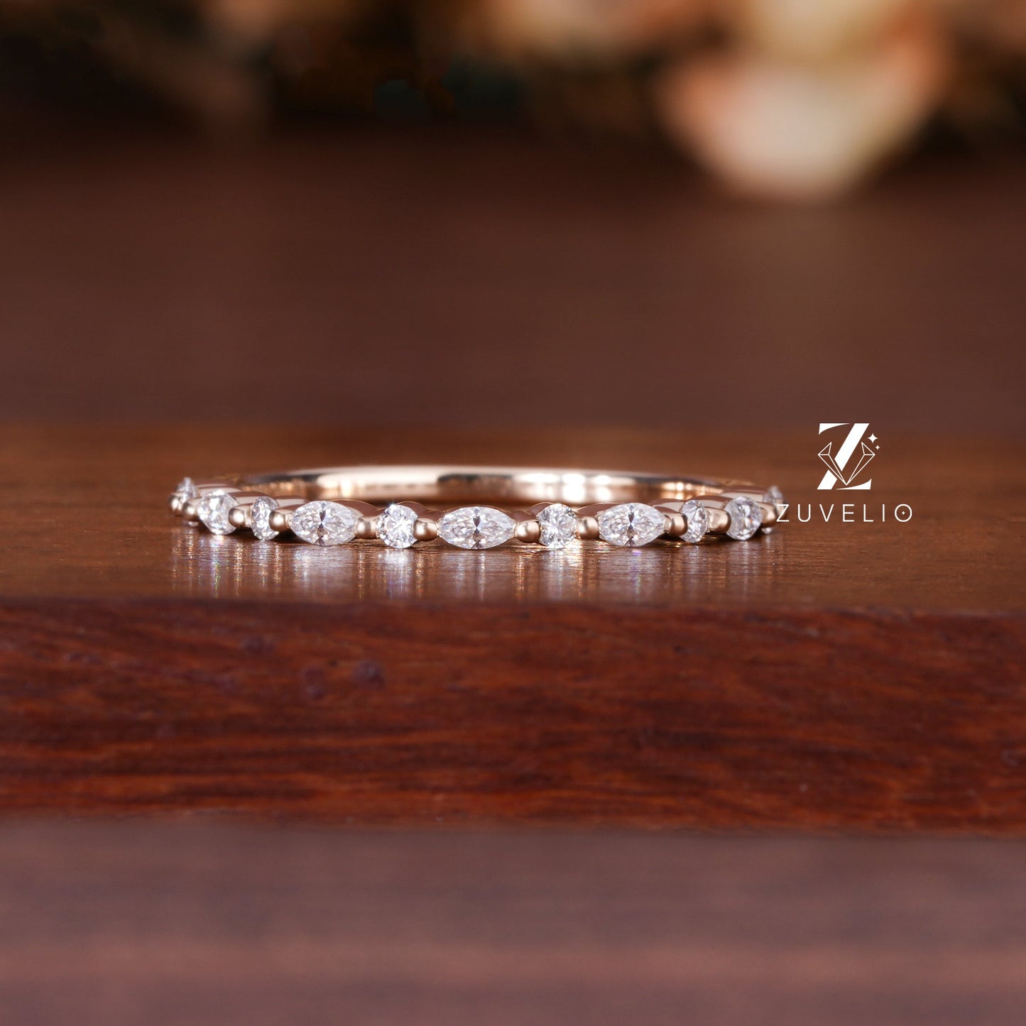 Half Eternity Bubble Band