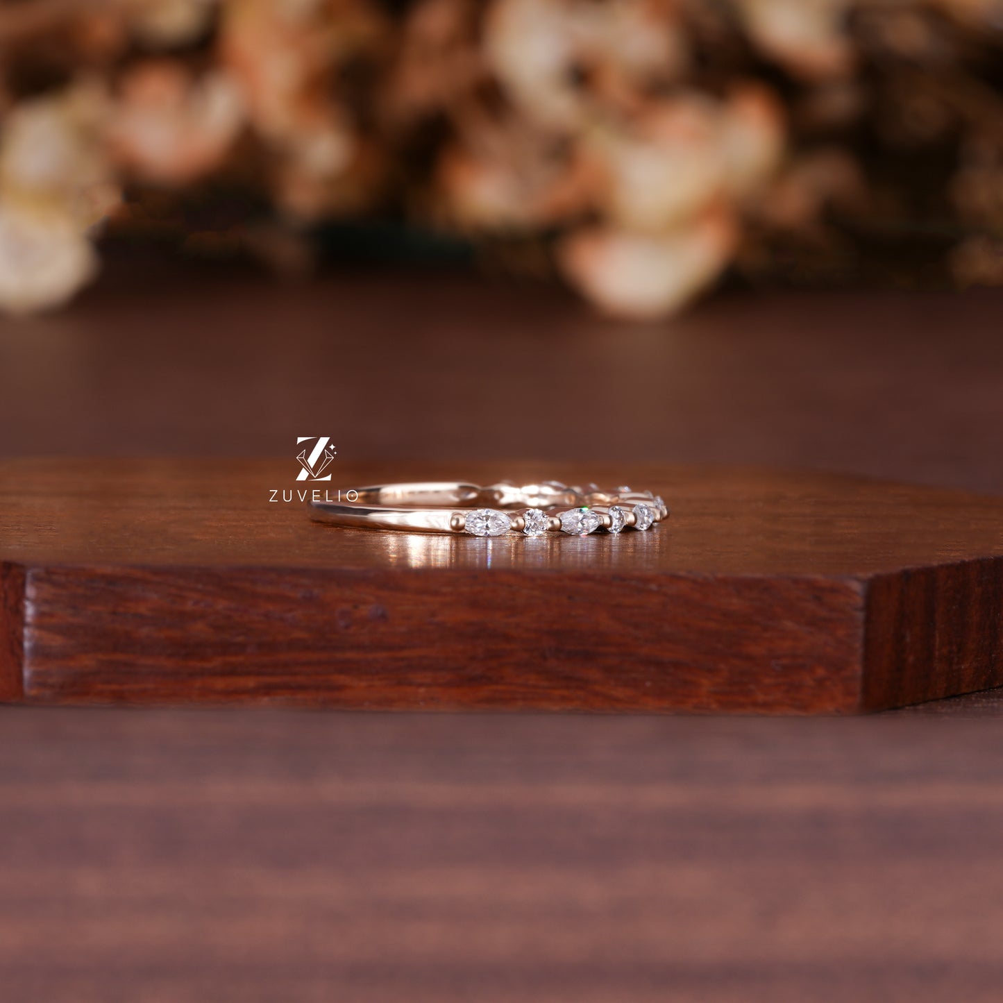 Half Eternity Bubble Band