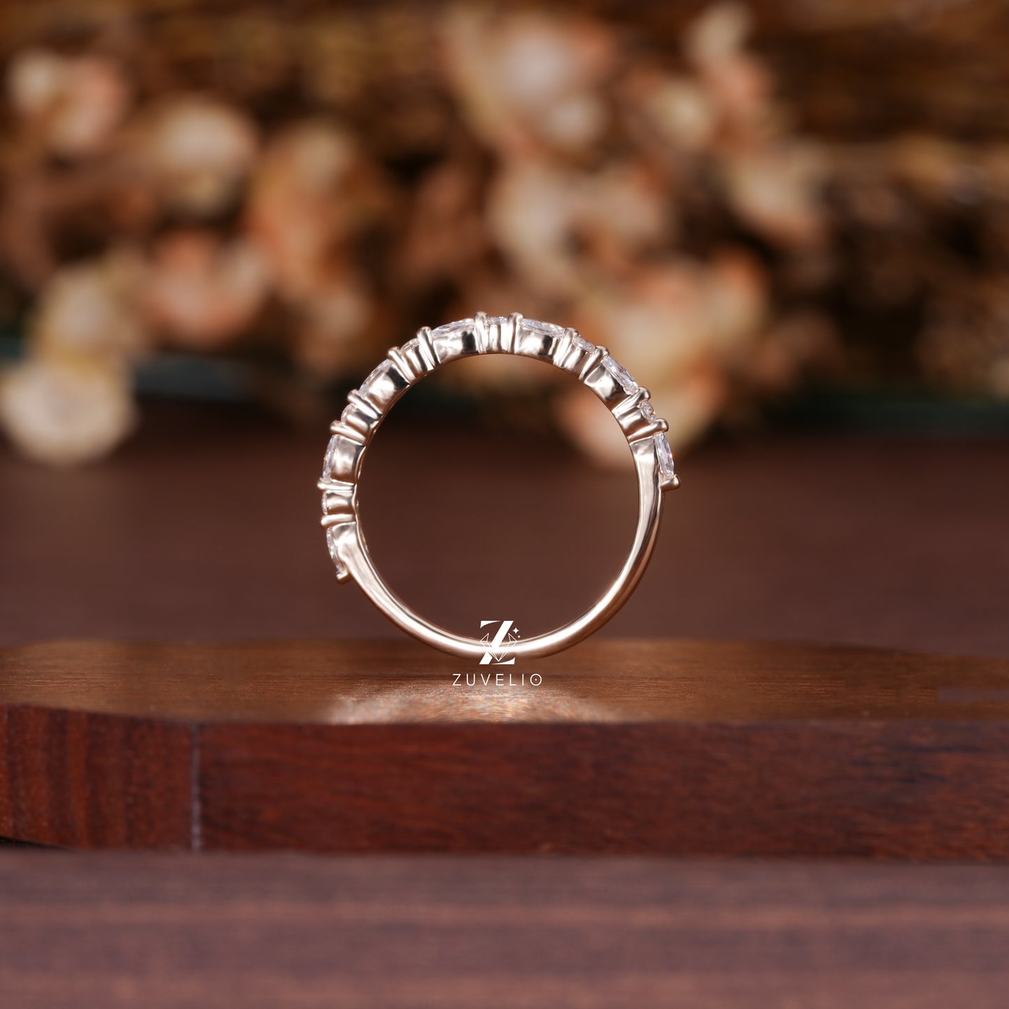 Half Eternity Bubble Band