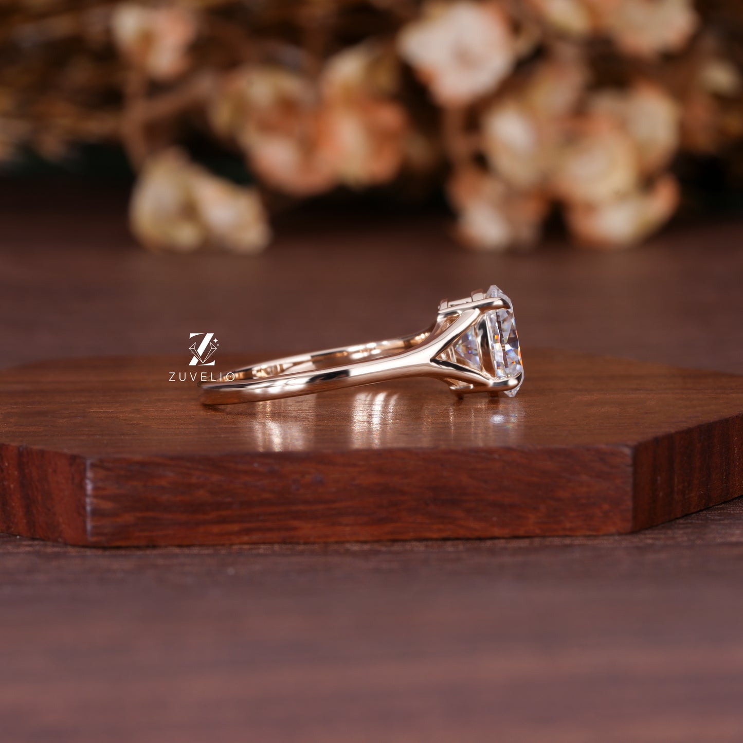 Oval Split Shank Ring