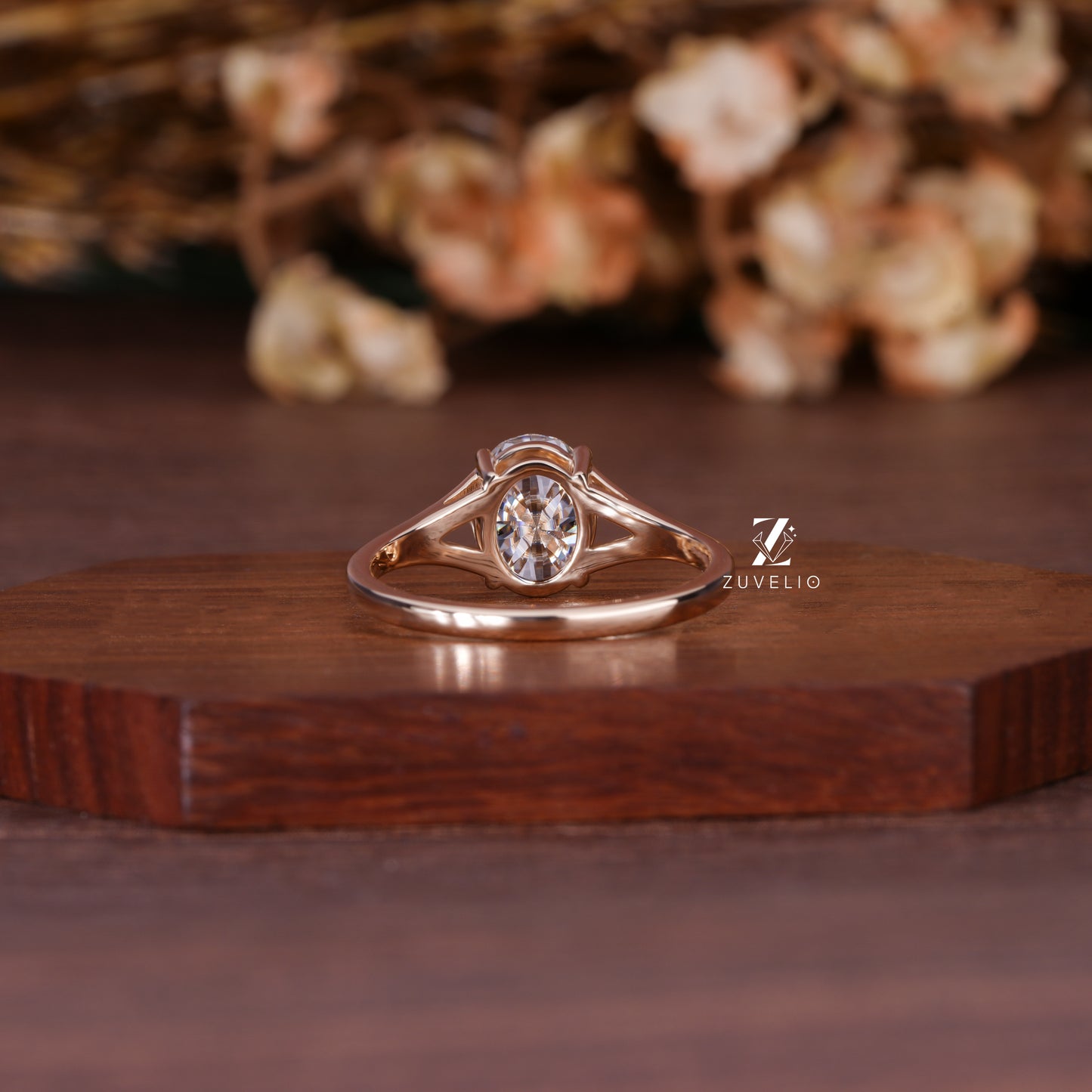 Oval Split Shank Ring