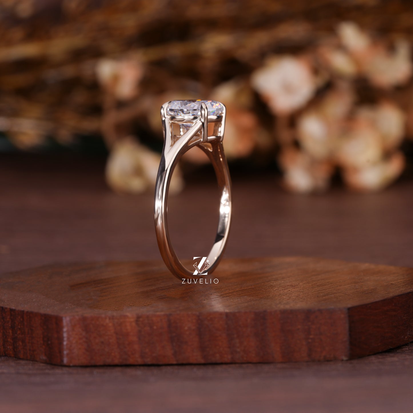 Oval Split Shank Ring