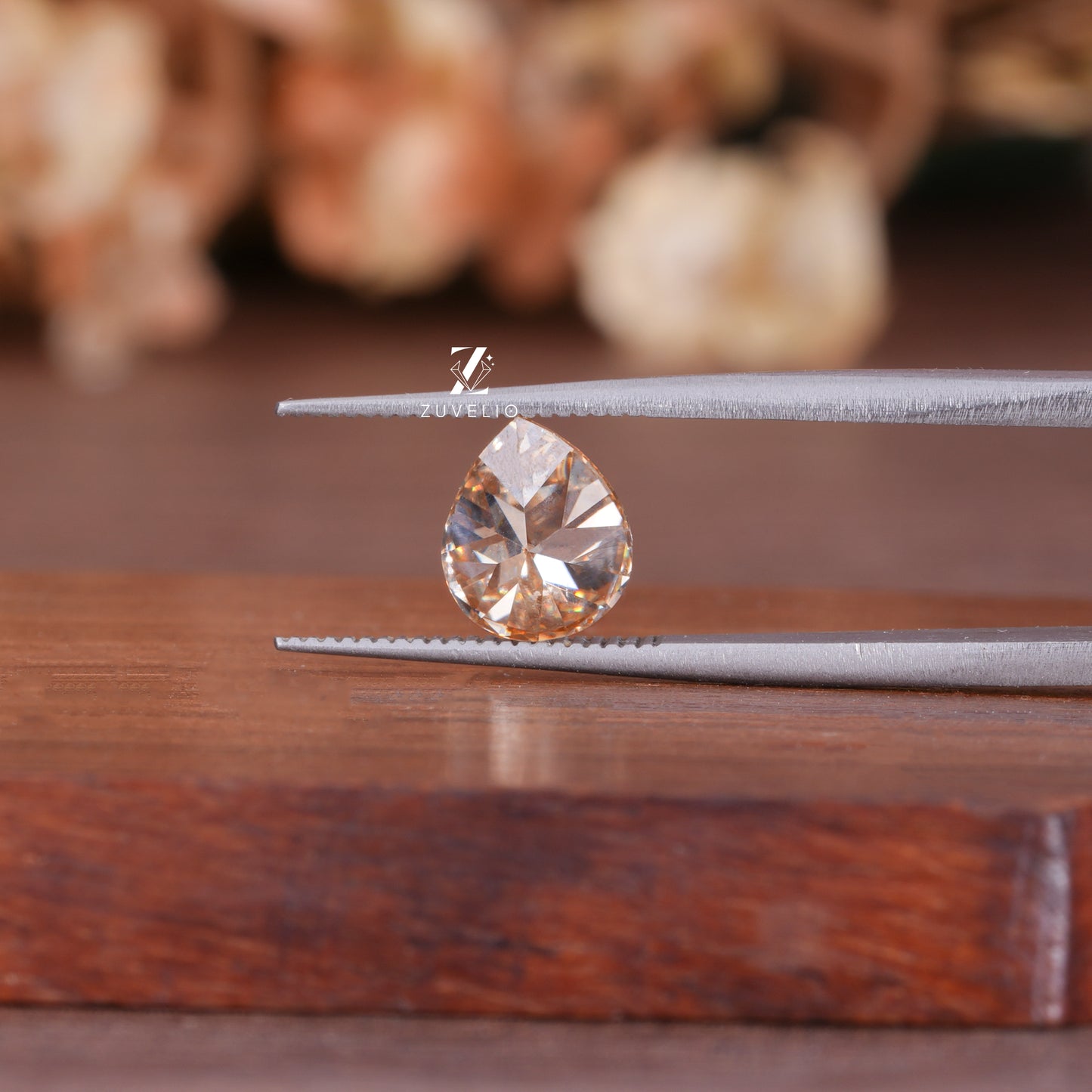 1.6 Ct Pear Moissanite Stone