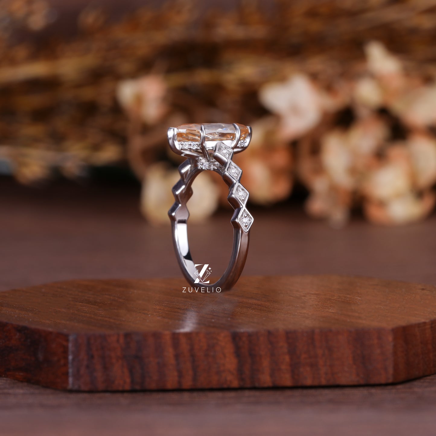 Marquise Bubble Band Ring
