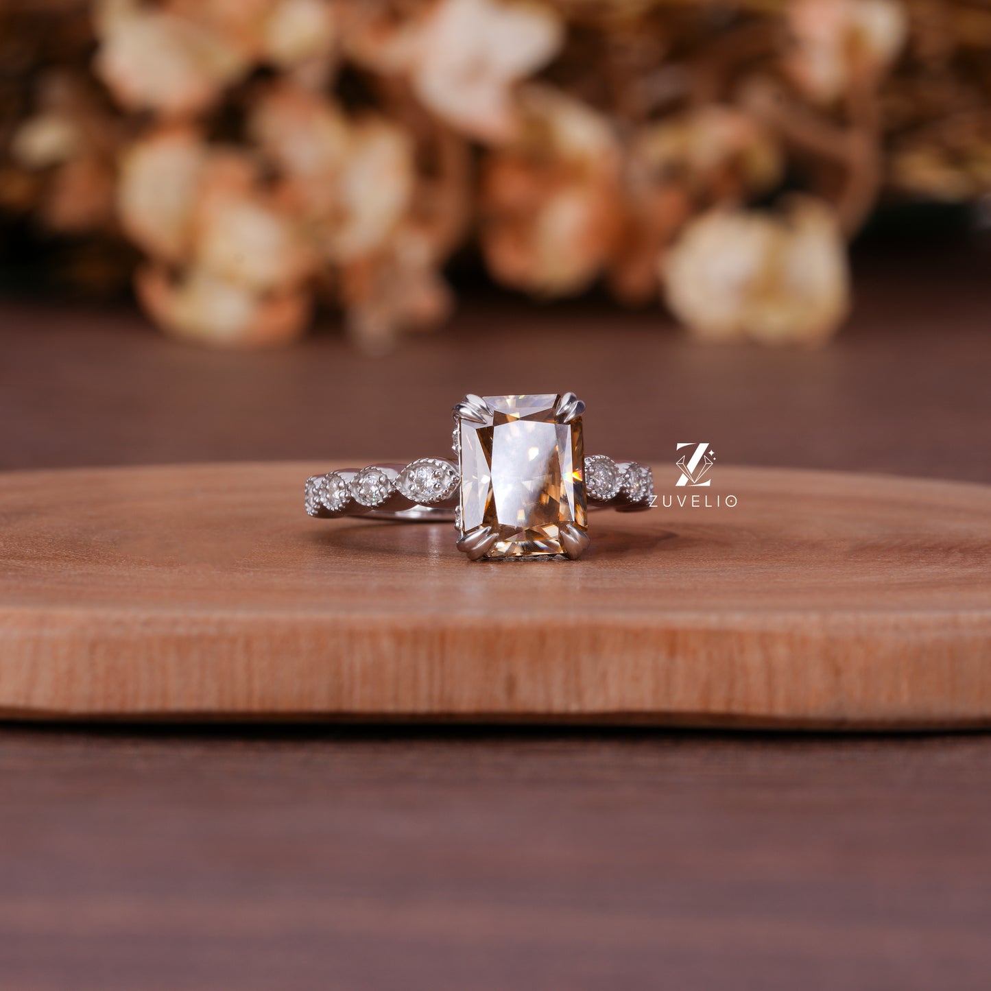 Radiant Champagne Bubble Ring