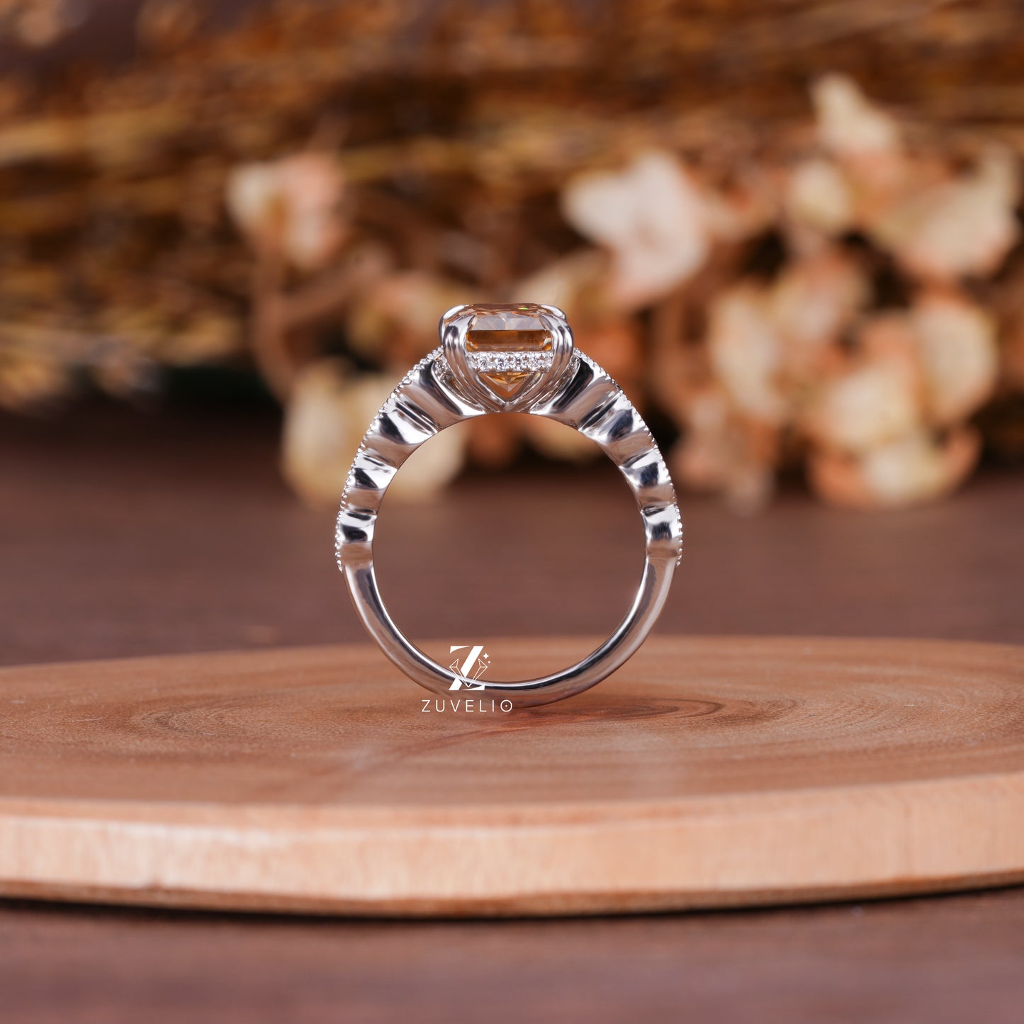 Radiant Champagne Bubble Ring