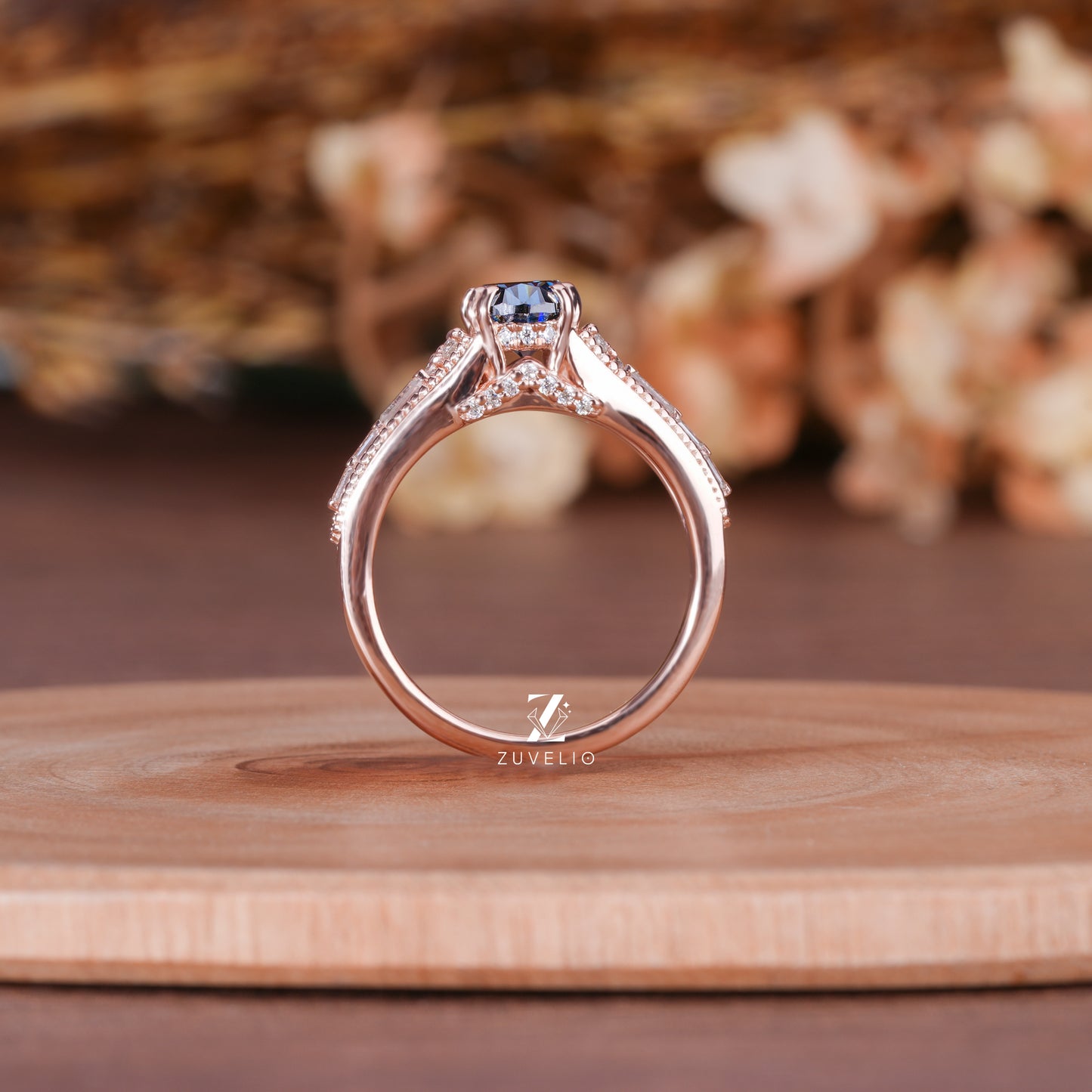 Oval Moissanite Vintage Ring