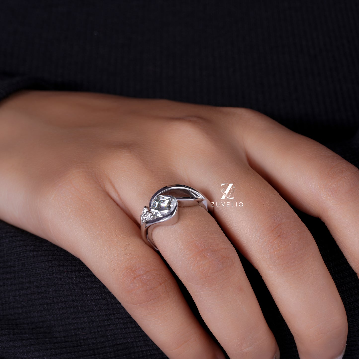 OMC  Cushion Moissanite Ring