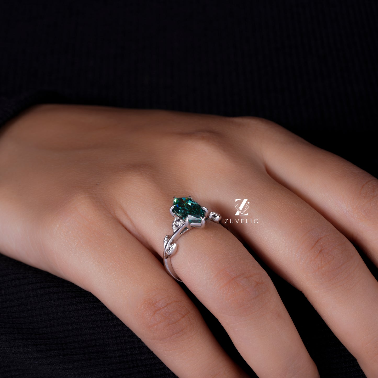 Nature Inspired Hexagon Ring