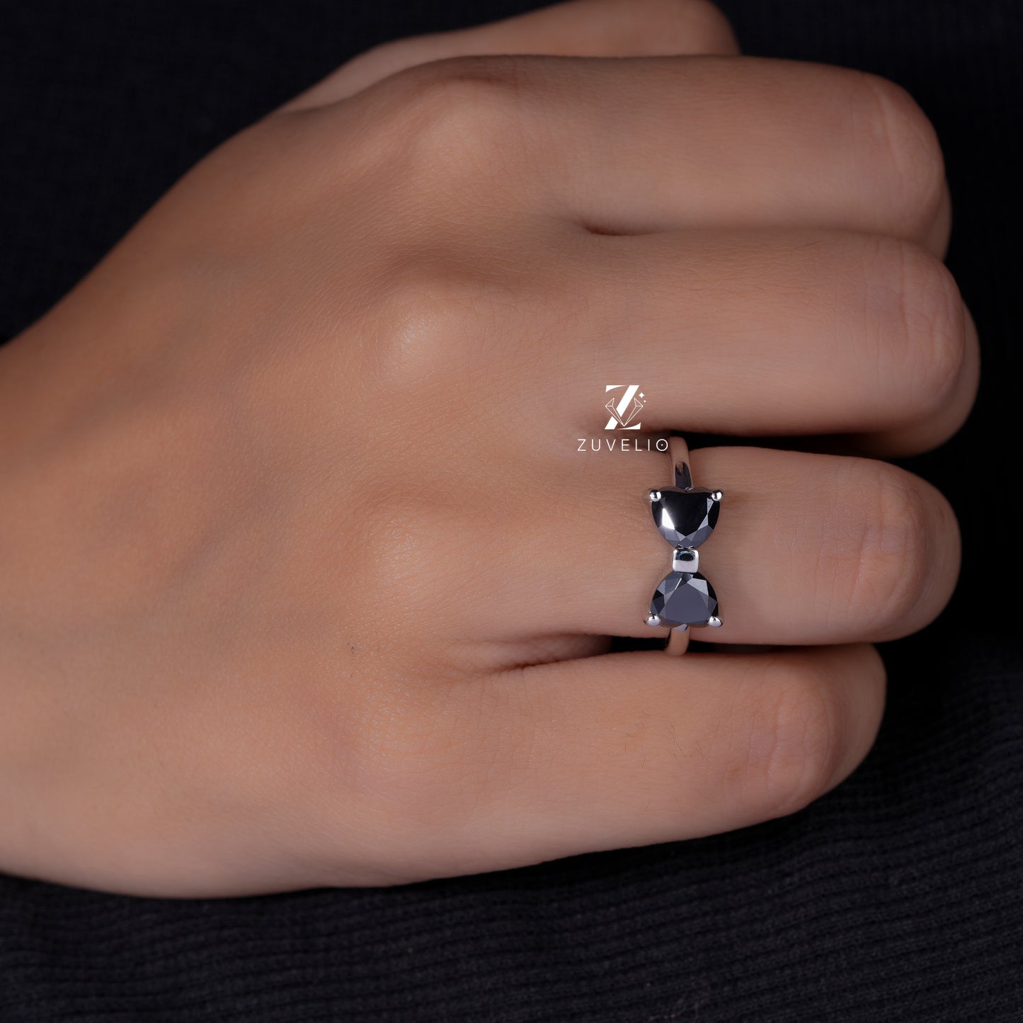 Bow Tie Moissanite Ring