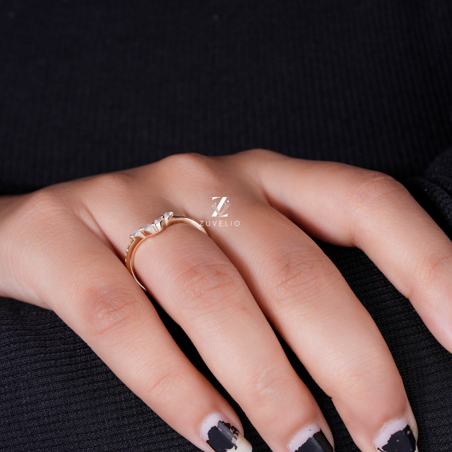 V Shape Marquise Band