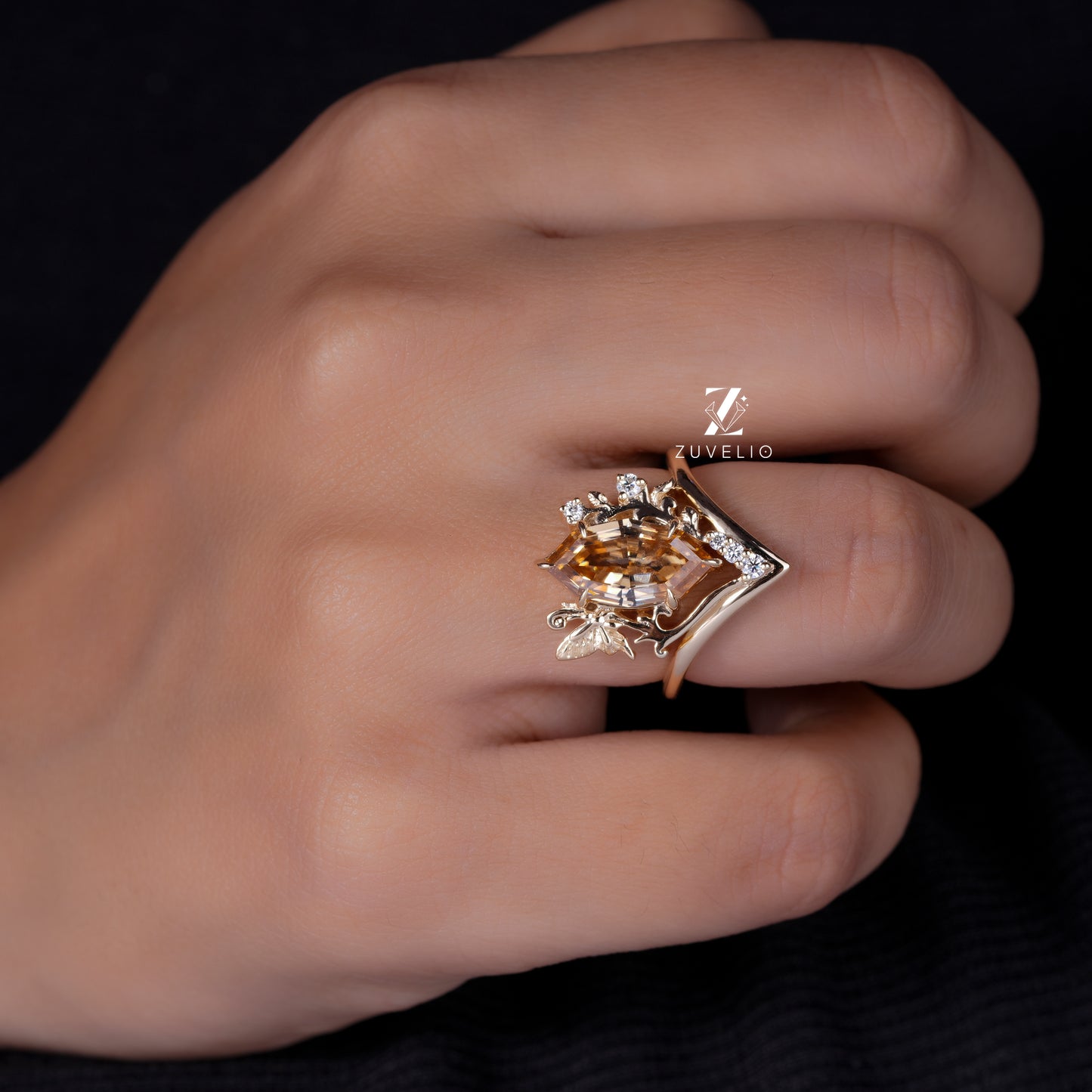 Nature Inspired Marquise Ring