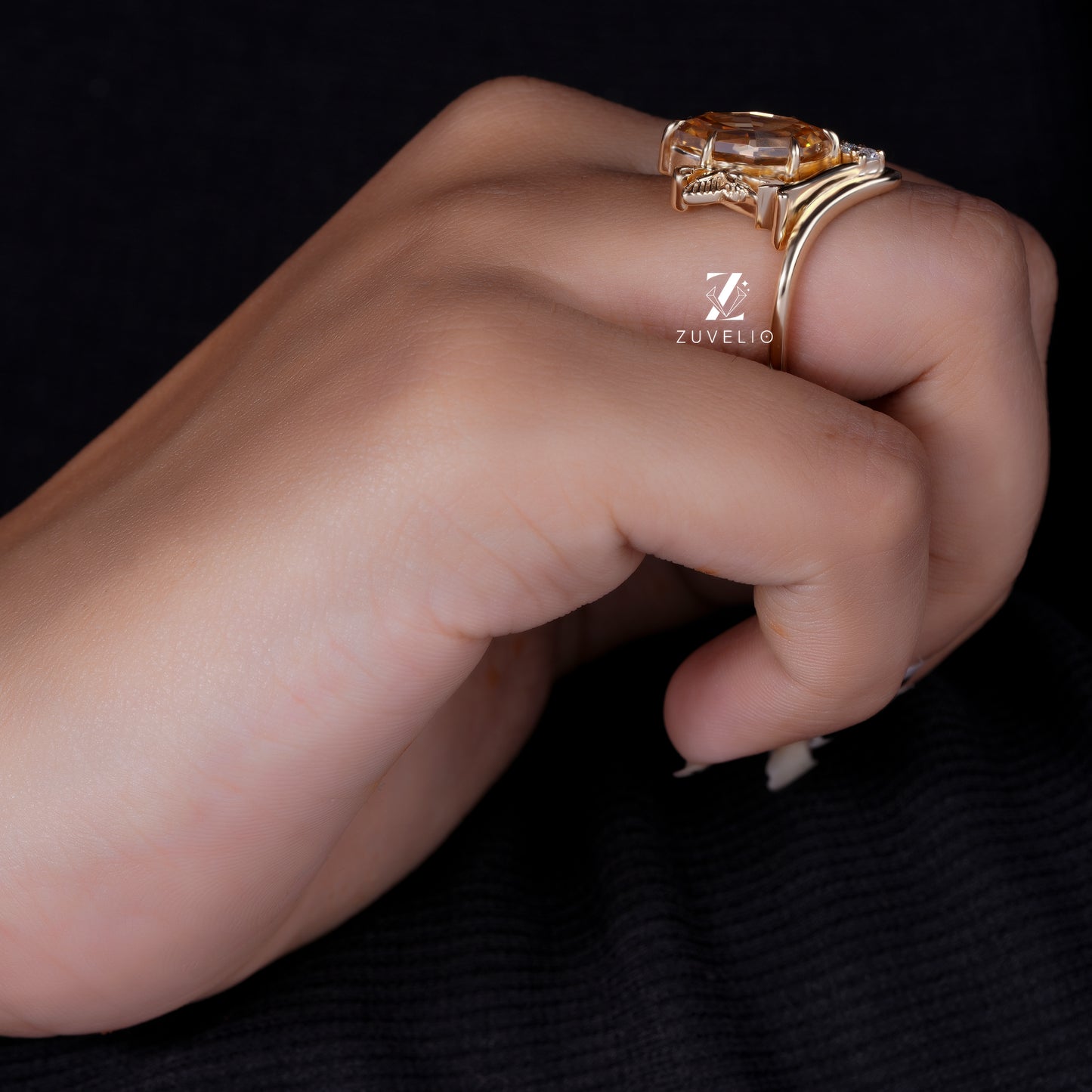 Nature Inspired Marquise Ring