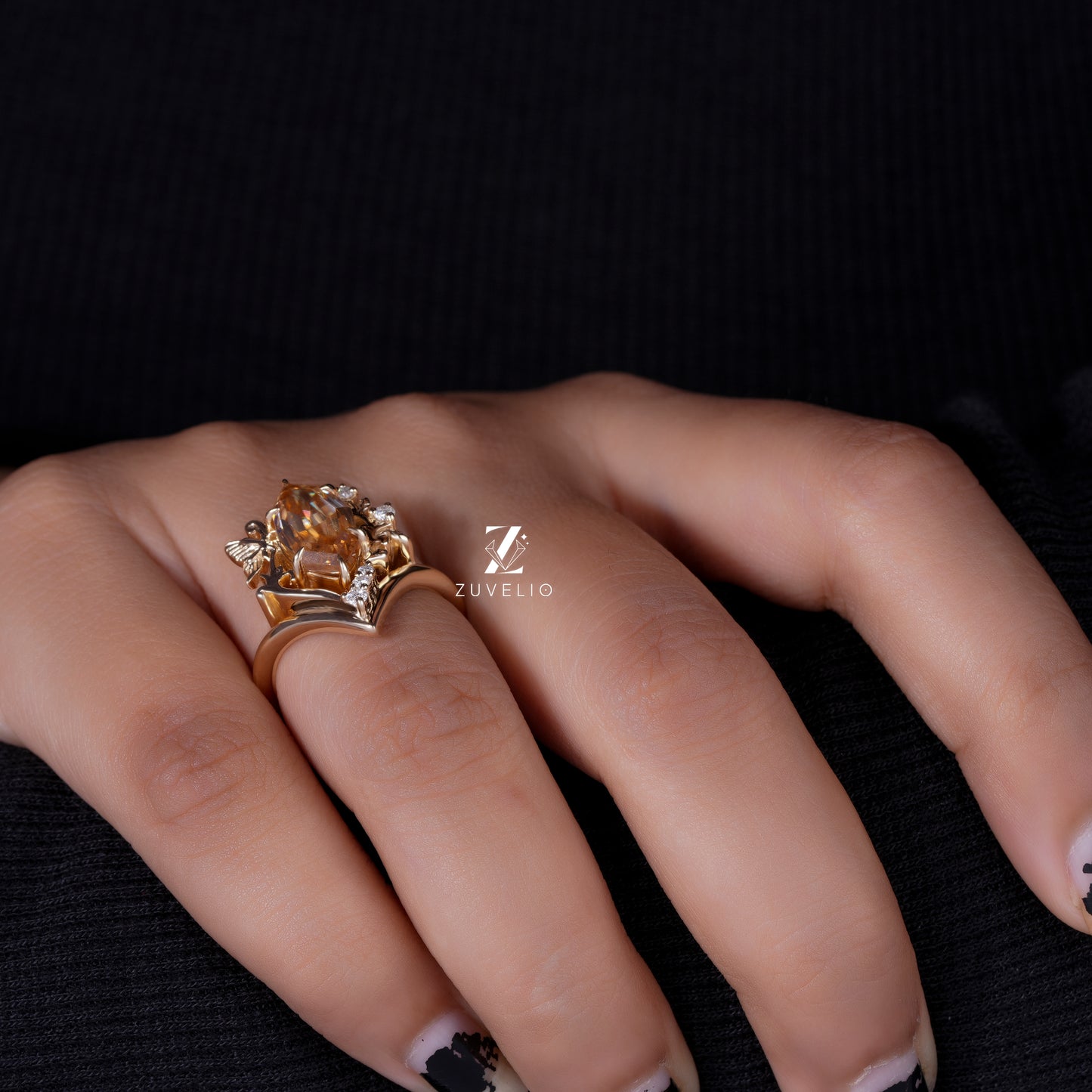 Nature Inspired Marquise Ring