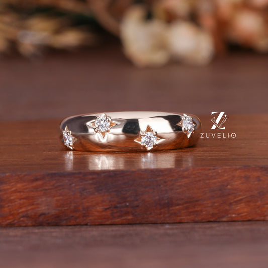 Unisex Celestial Diamond Band