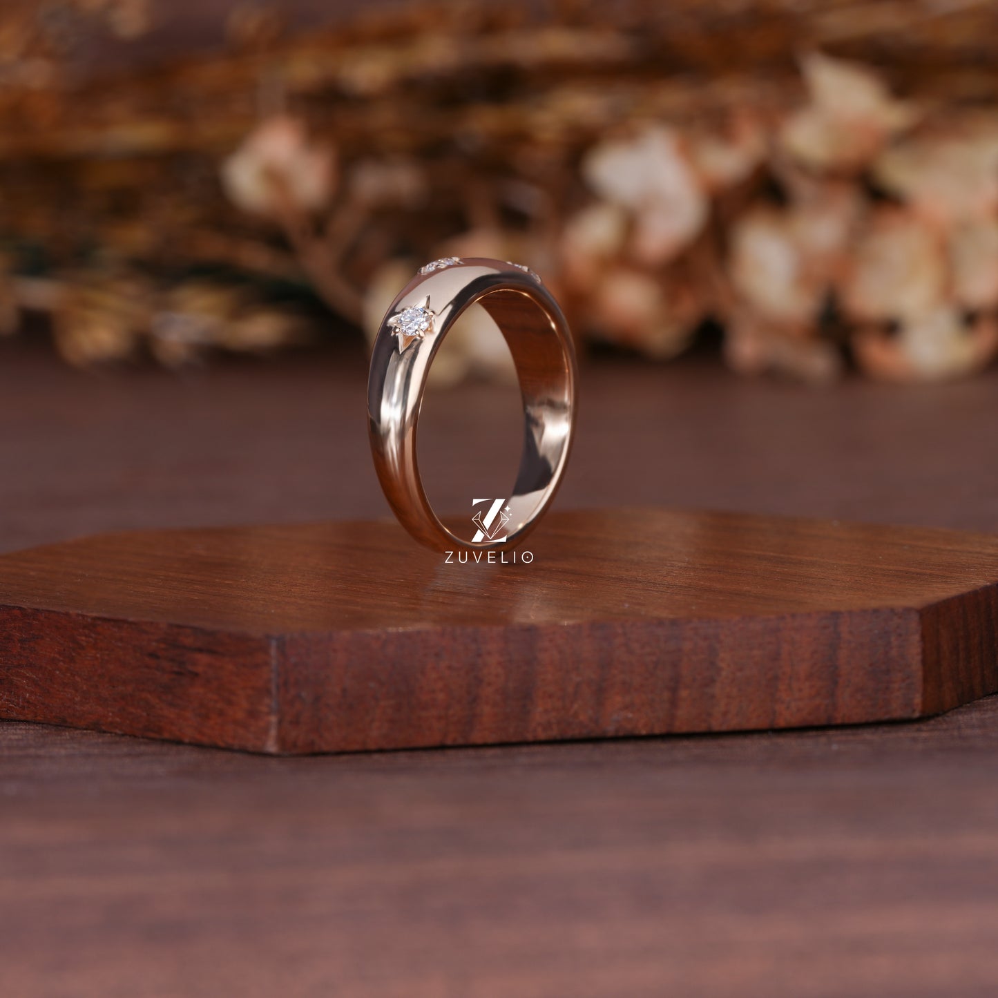 Unisex Celestial Diamond Band
