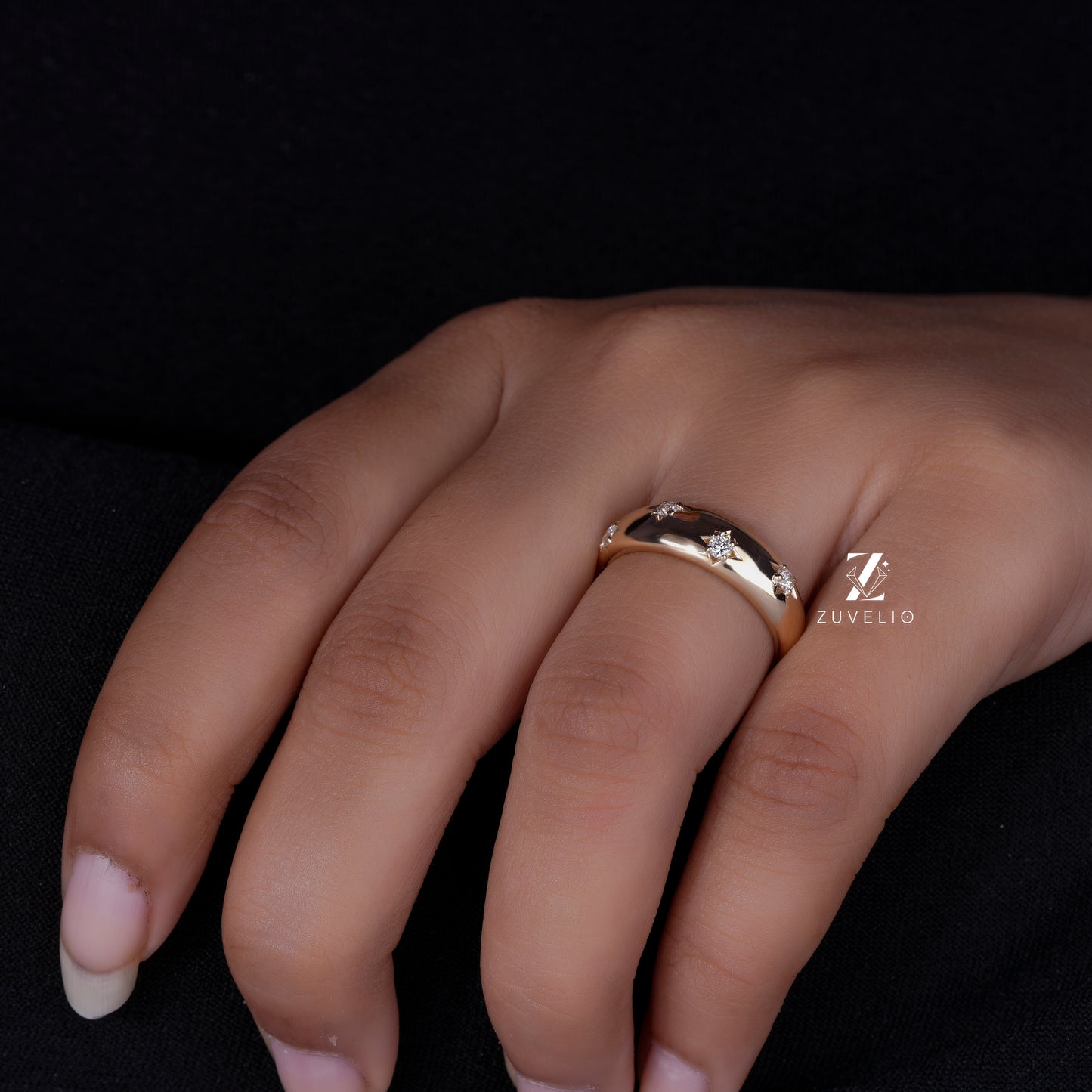 Unisex Celestial Diamond Band