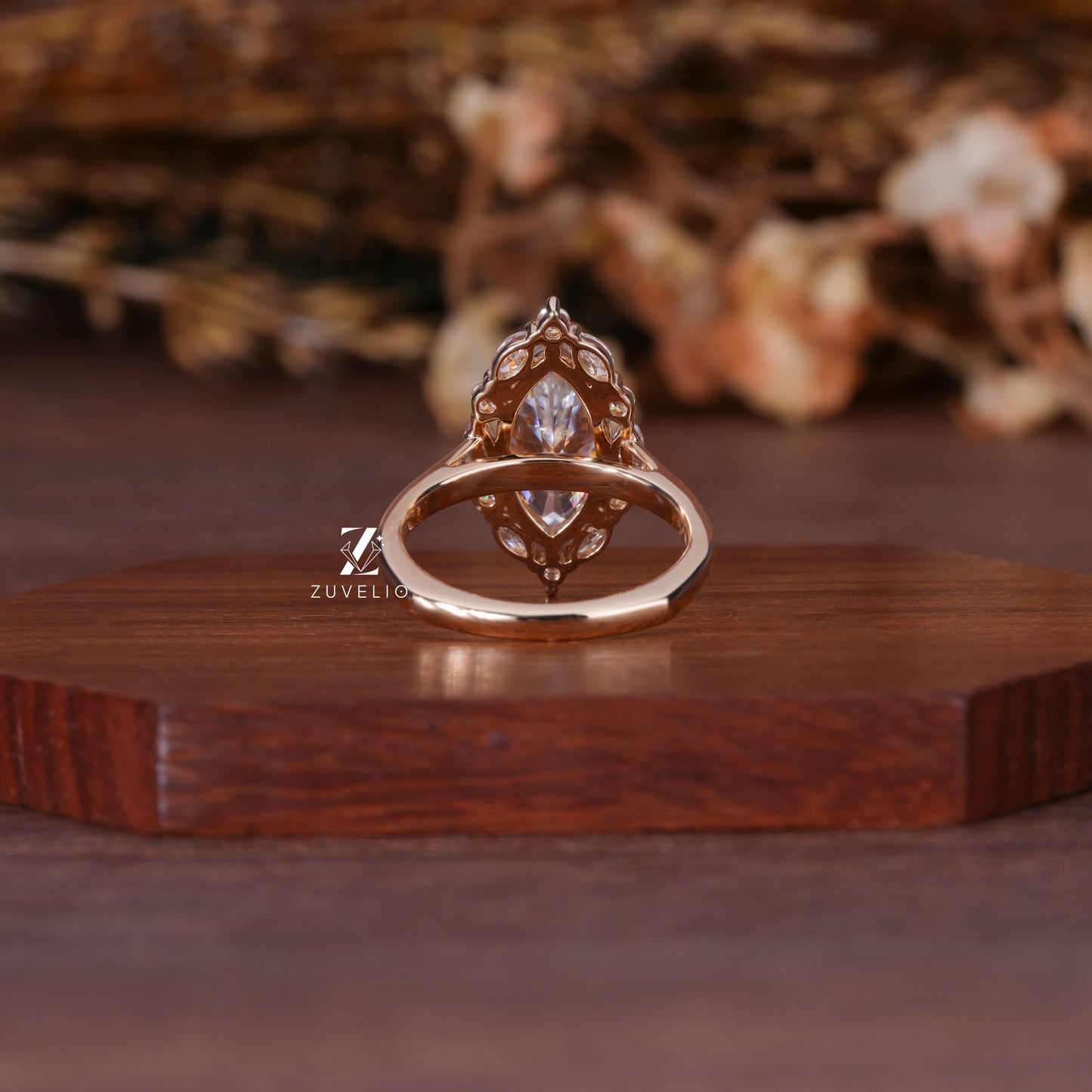 Halo Marquise Engagement Ring